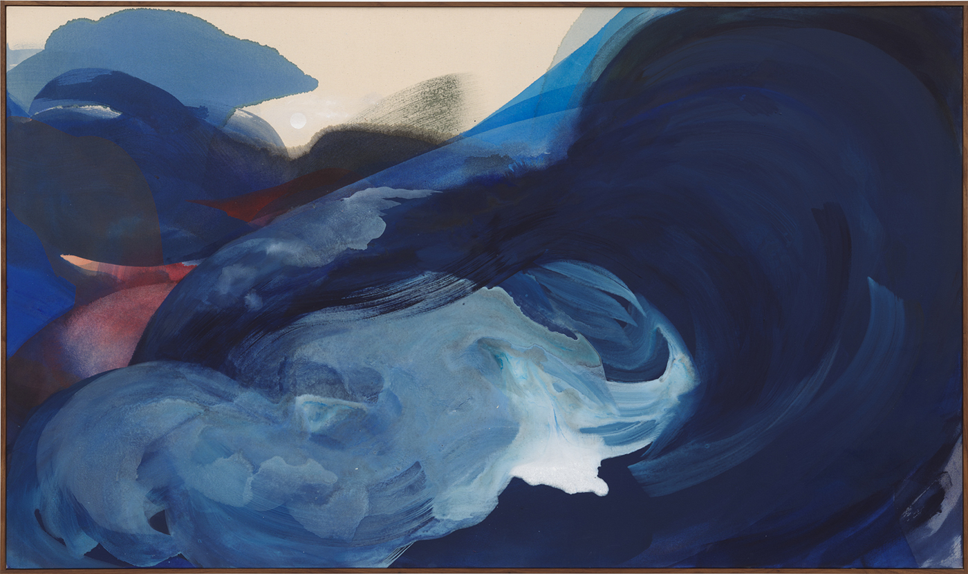 Undae, 2025 Acrylic on canvas Frame 40&rdquo; x 67.62&rdquo;