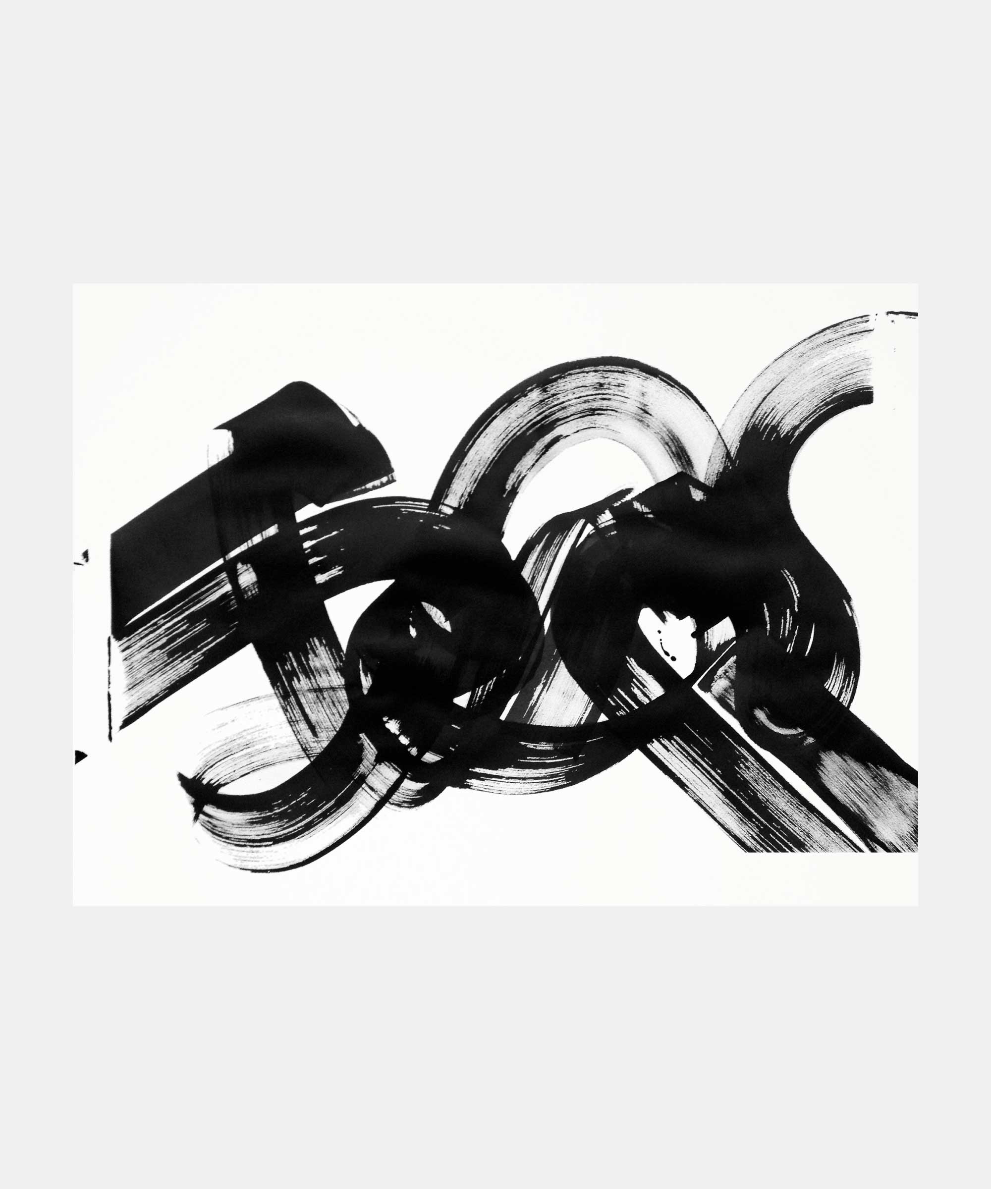 Improvisation, 2014. Ink on paper, 76&#160;x&#160;56&#160;cm.