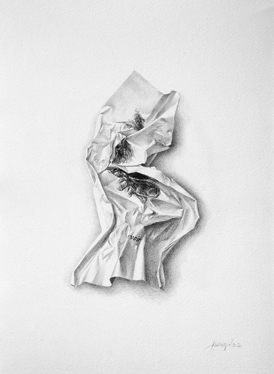 Voir, de la série Infinitif, 21x30cm, 2020