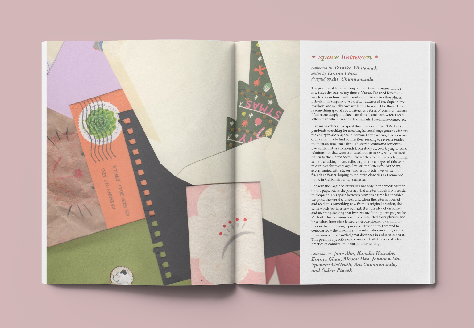 Design for a collaborative piece by Tamika Whitenack (Fall 2020)