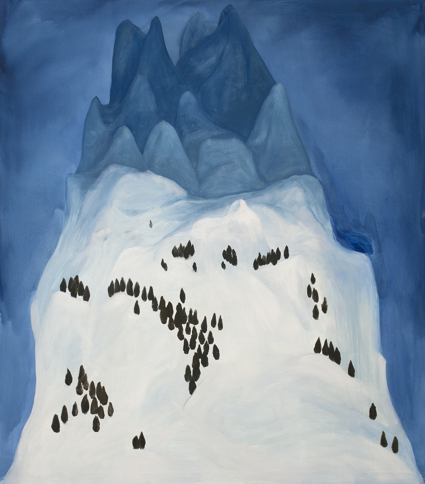 Artificial Snow, 132x153cm, oil on canvas