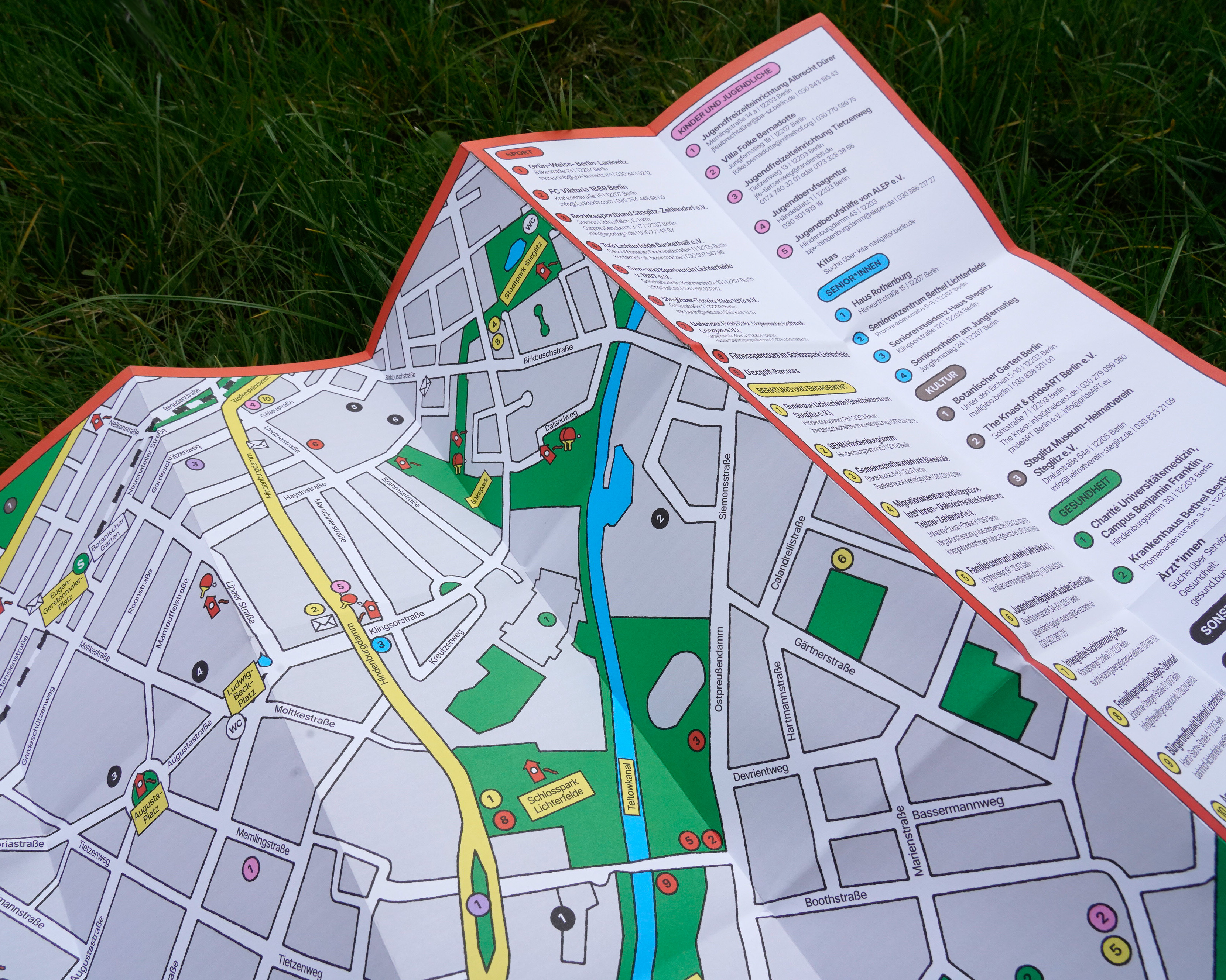 Neighborhood Map and big Illustration for BENN Hindenburgdamm