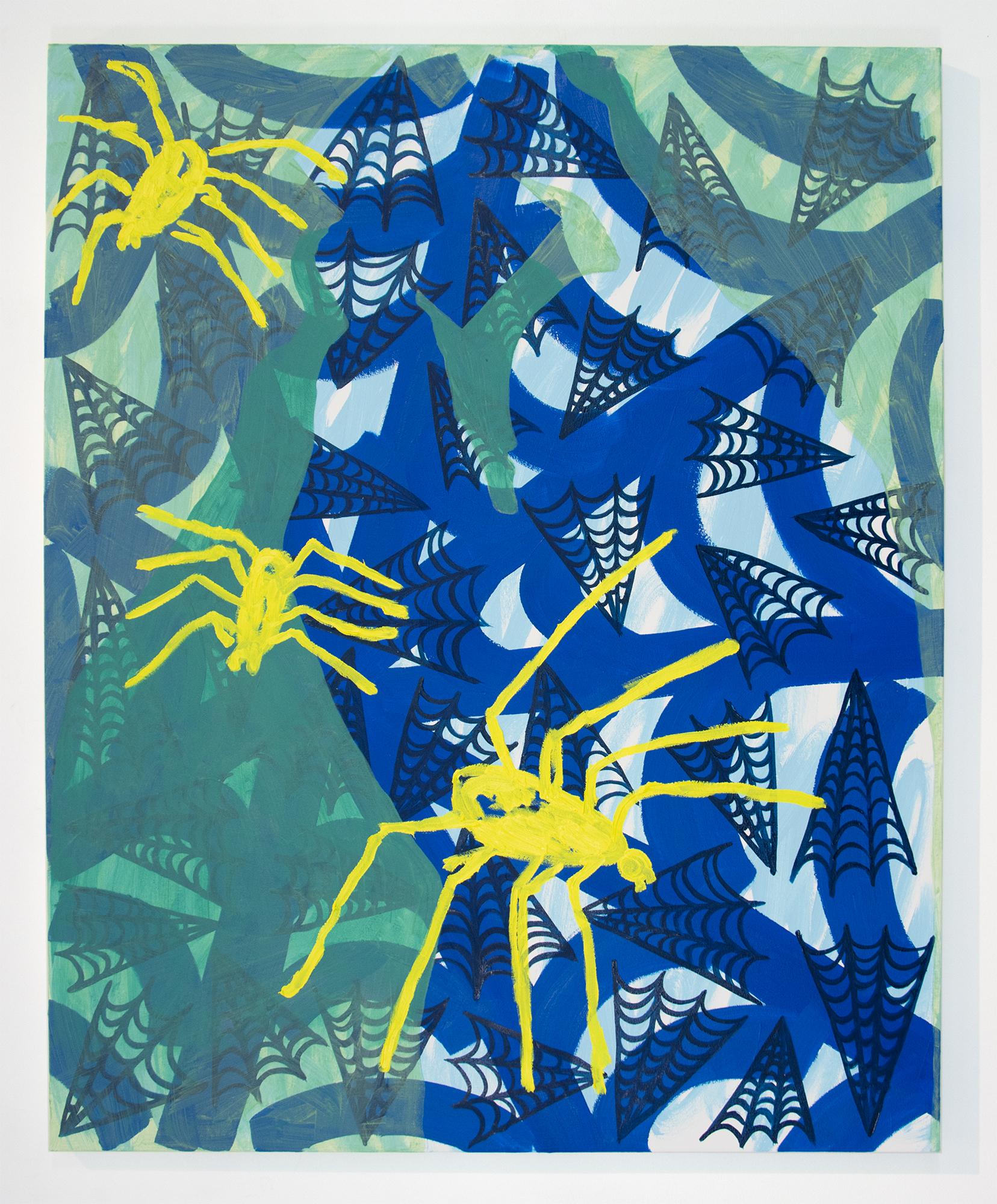 "Omens", 2023, oil on canvas, 32x50 in