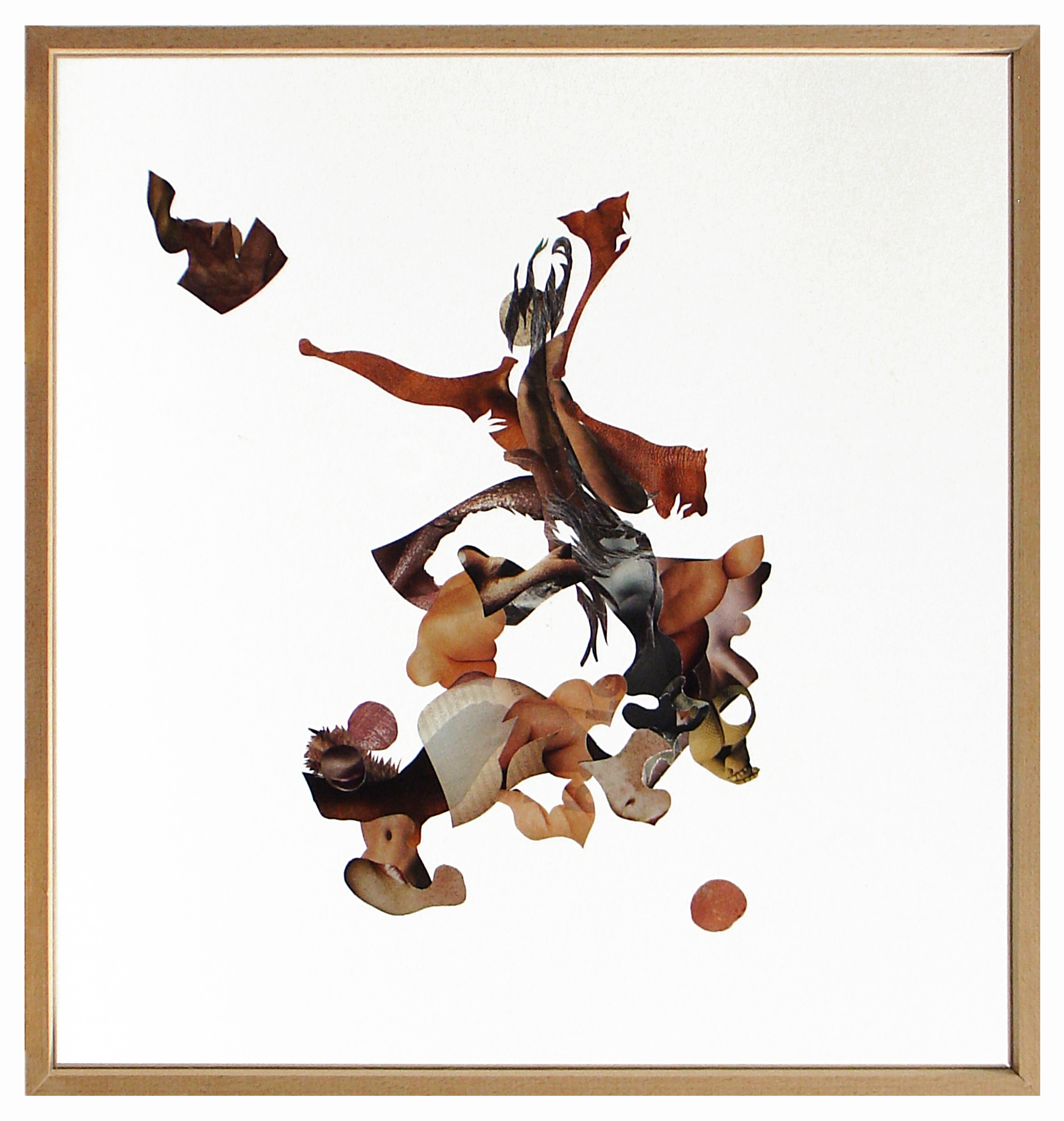 Linéaire, 2006. 44 x43 cm. Dans la série des Abstractions indirectes-Formes.