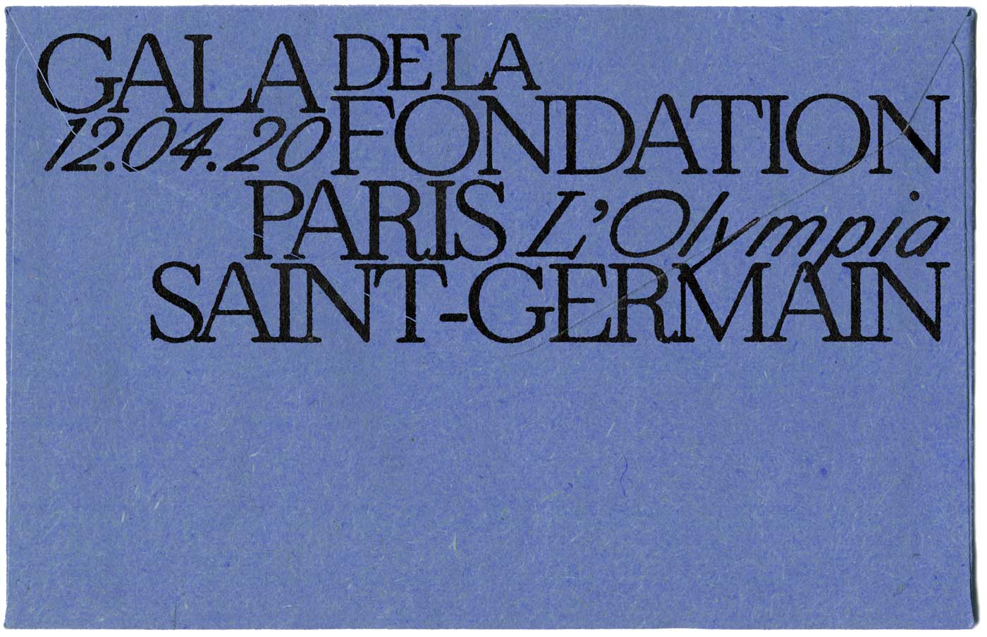 Gala de la fondation PSG, invitation