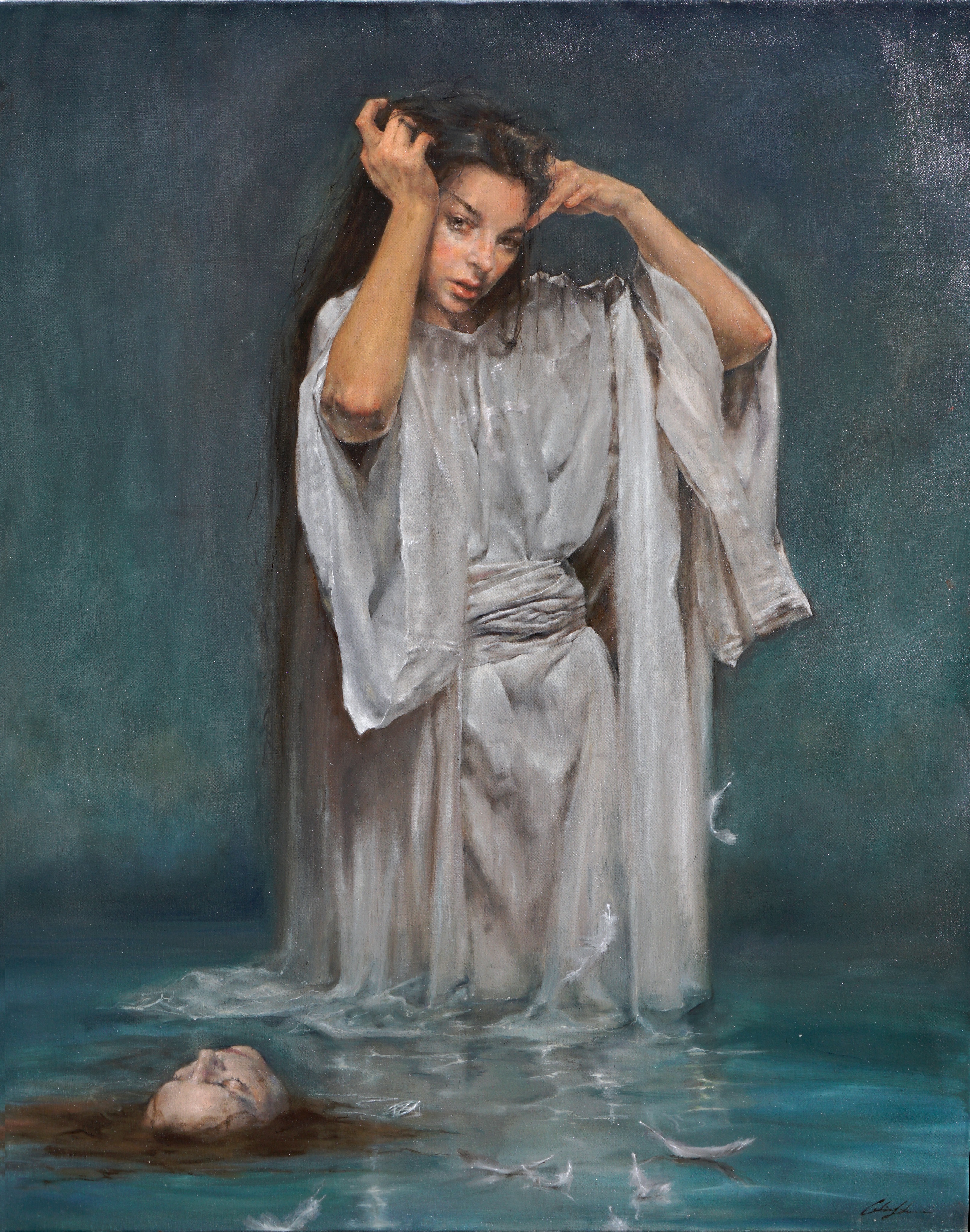 Lohengrin: A Broken Curse, Oil on Canvas, 31x37&rsquo;&rsquo;