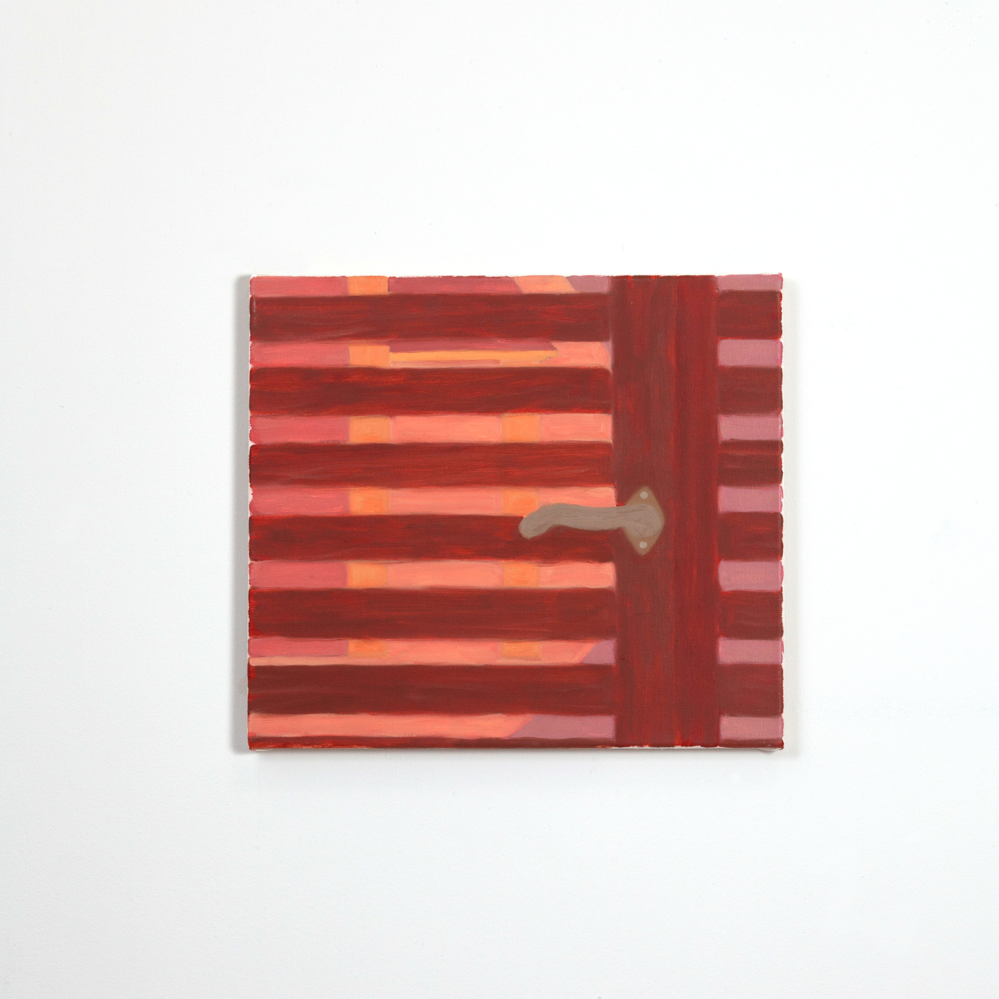 Viewer, 2022, oil and beeswax on canvas, 37 x 42 cm