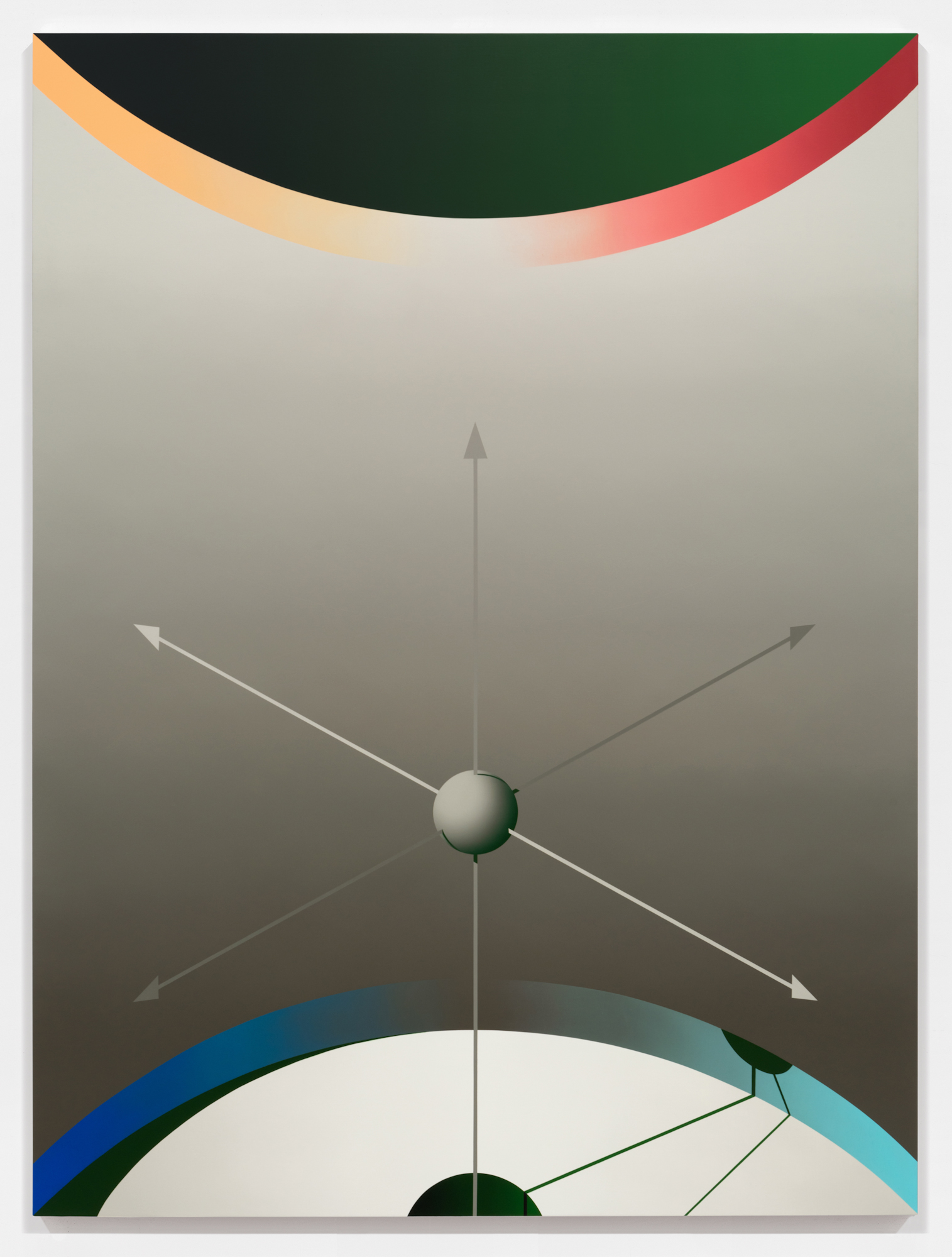 From Our Position, Yours is a Mystery. 2017. Oil and acrylic on canvas. 80" x 60" (203 x 152 cm)