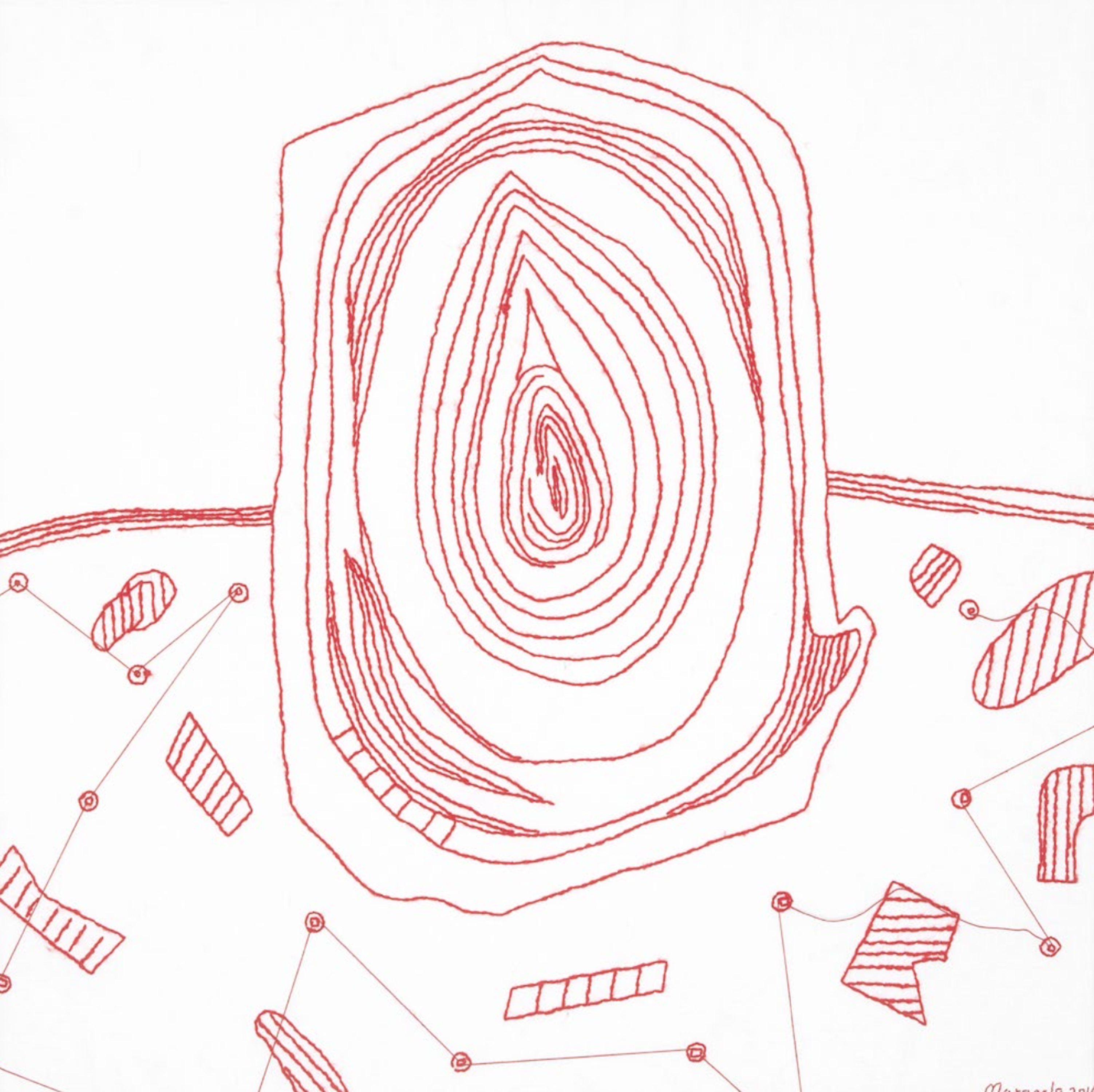 Senzeni Marasela, Last Seen I (2016) | Wool on canvas ; 79 x 79 x 4 cm