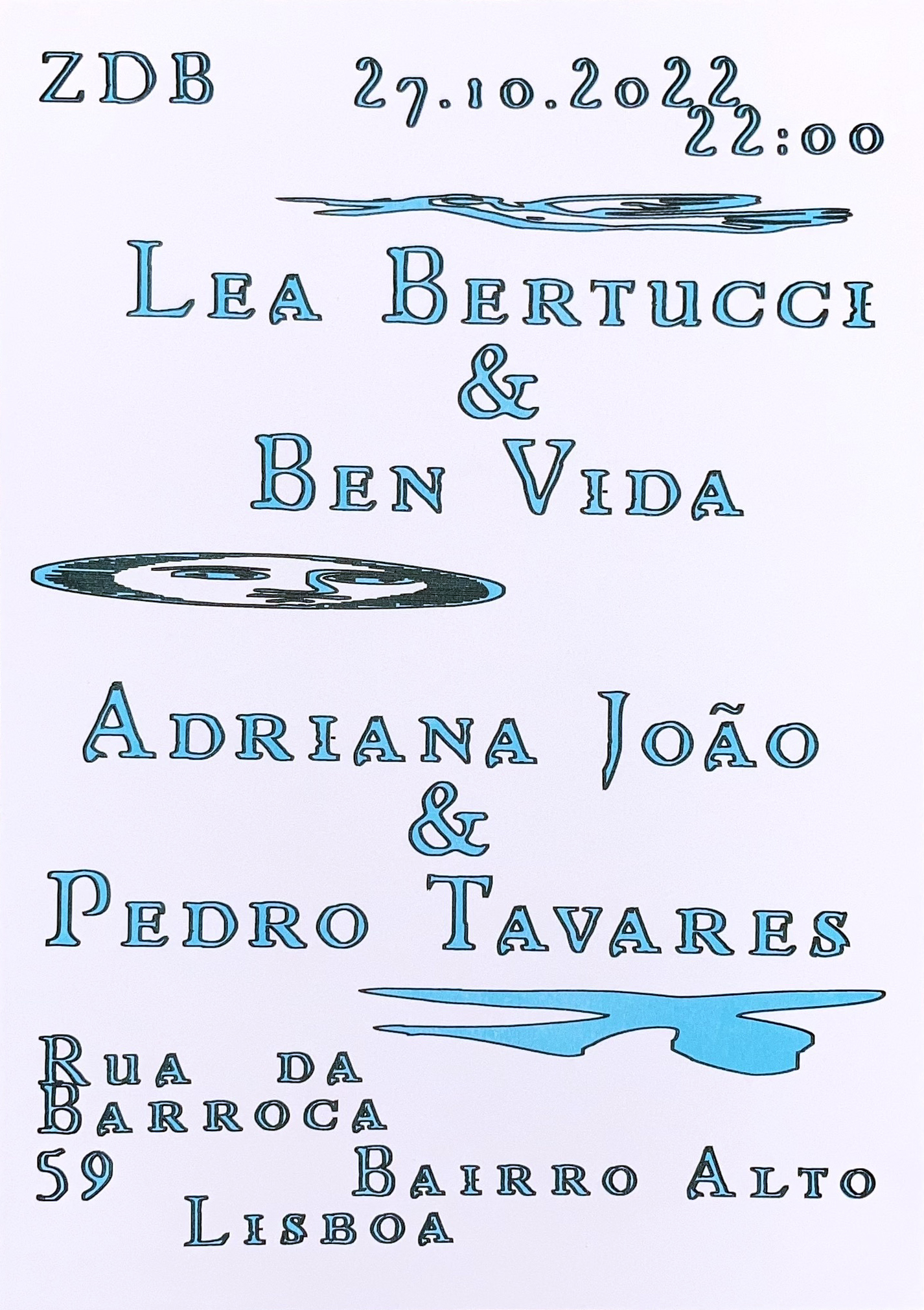 Poster, for Galeria Zé dos Bois (2022)