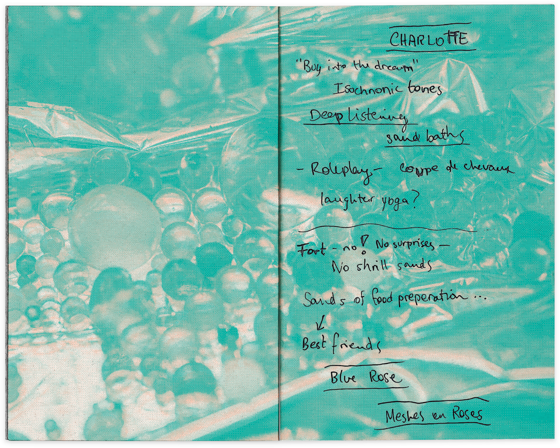 Archival zine for Audio Placebo Plaza at the 2022 Karachi Biennale.