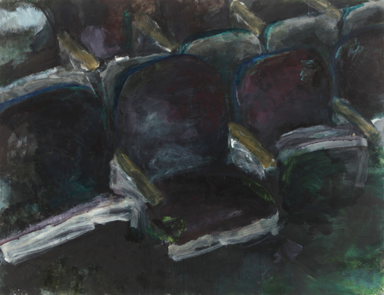 자리  acrylic, gouache on Korean paper 112x145cm 2013