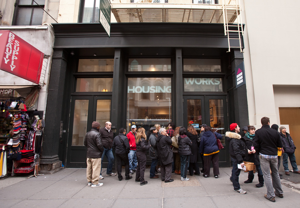 Facade graphics and exterior signage for Housing Works Thrift Stores