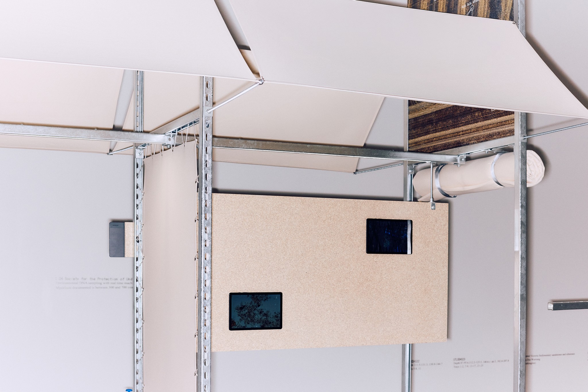 'Strata Signals', Design Hub Gallery, 2025, installation view, photo Annika Kafcaloudis 