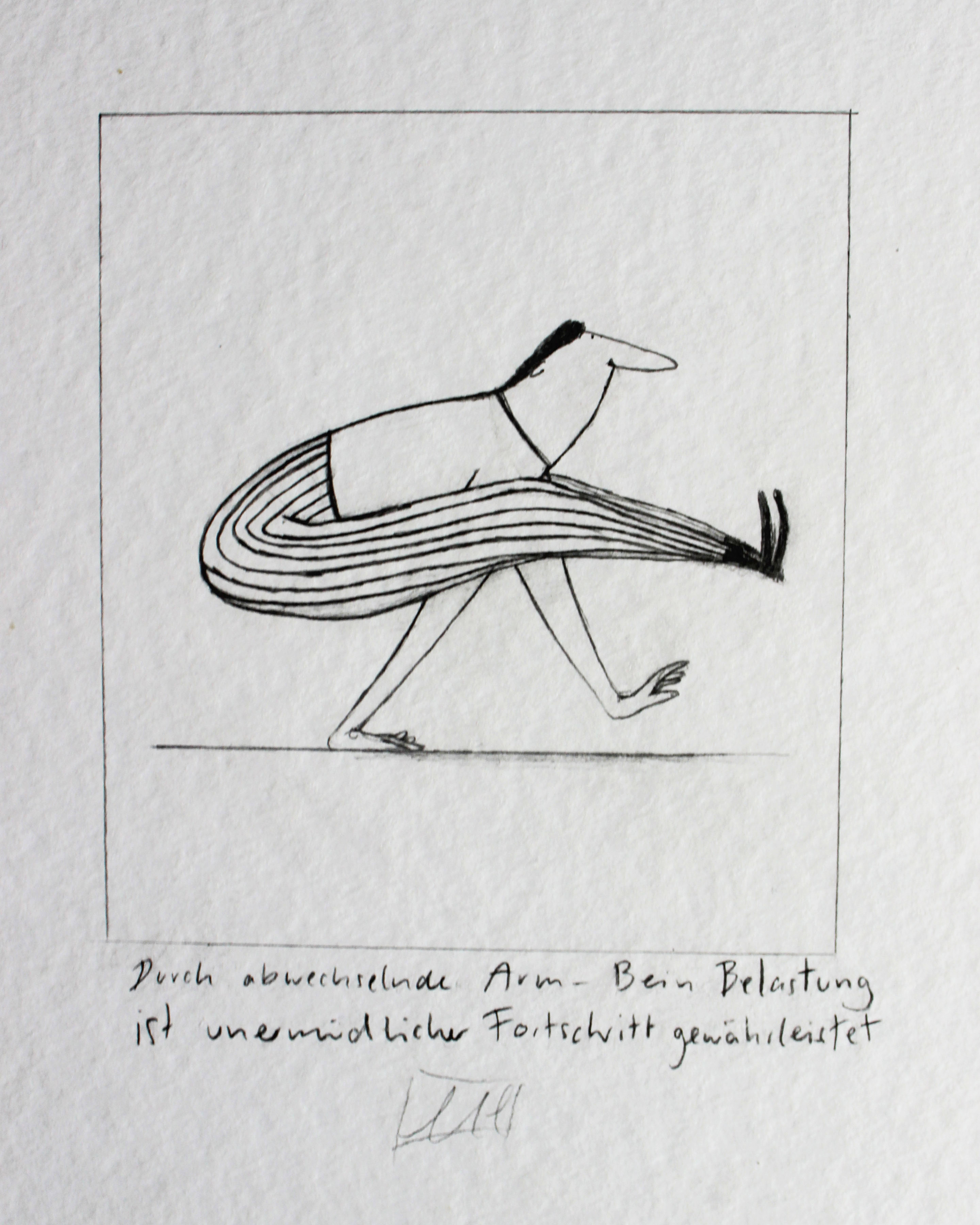 Alternating leg arm movement ensures progress 