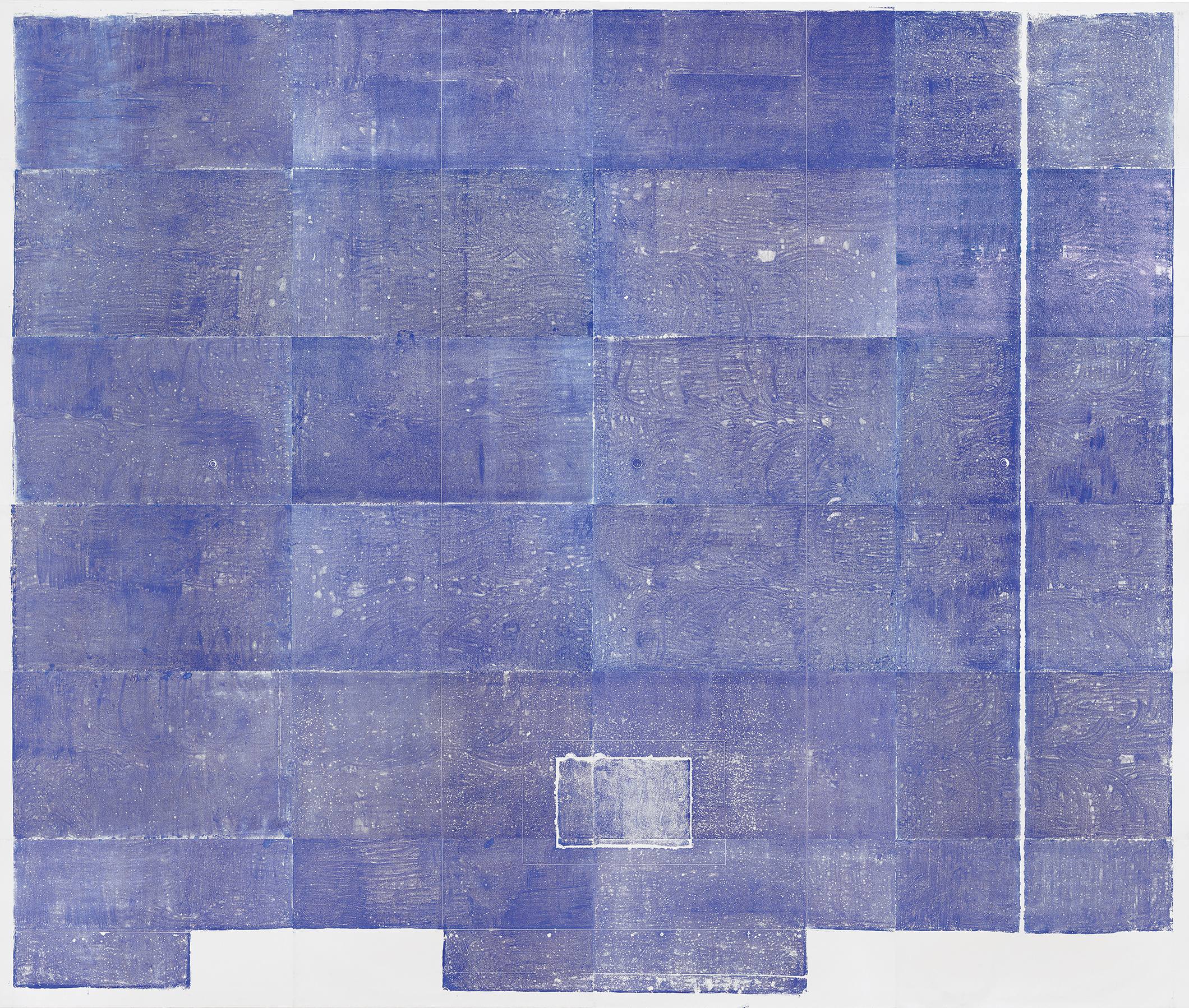 Floor Print, 2014. Oil printing ink; twenty-four panels, each: 5 feet 4 1/2 inches &times; 9 feet 8 inches; total dimensions: 32 feet 4 inches &times; 38 feet 4 inches