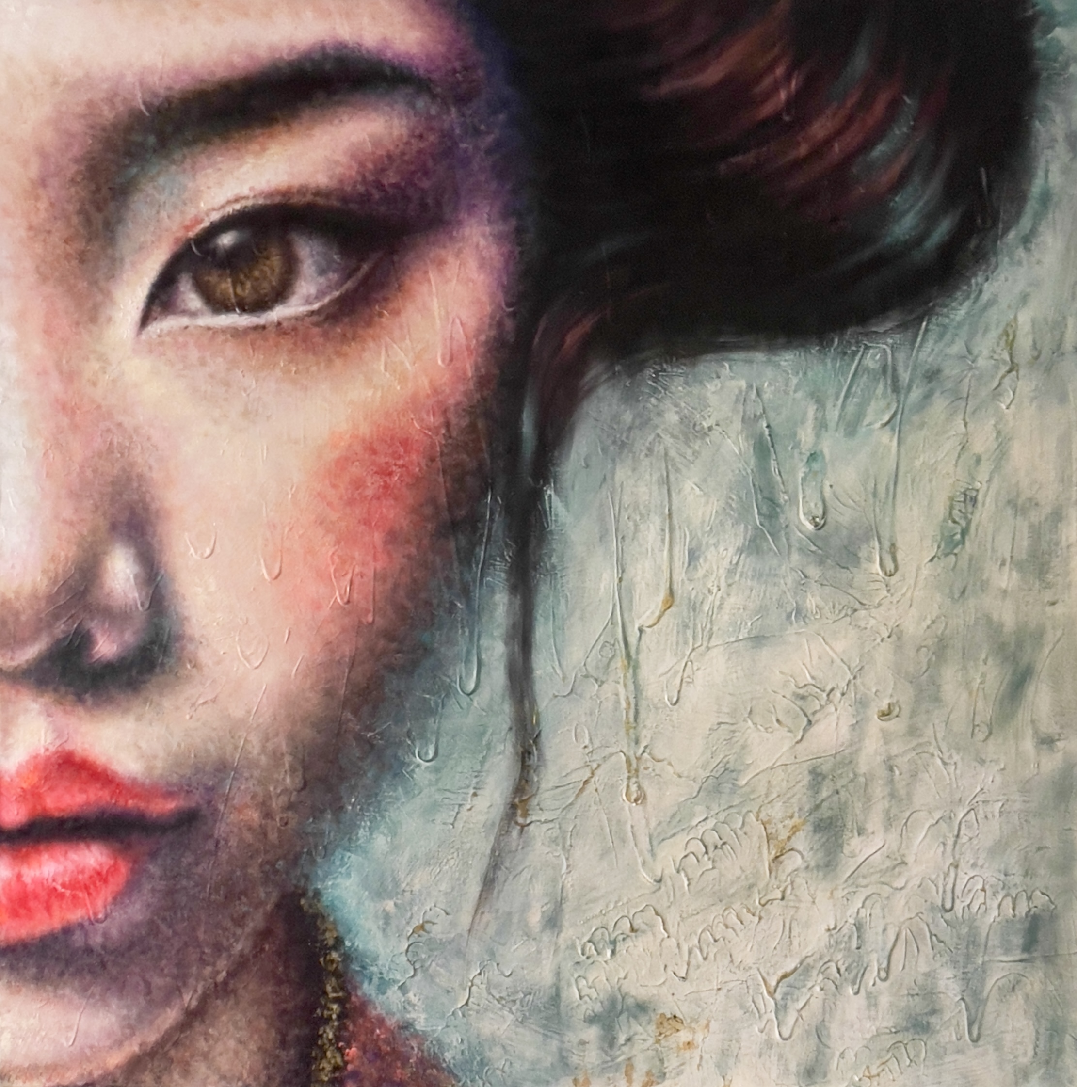 100X100 - acryl/toile - (disponible galerie Ars-en-R&eacute;)