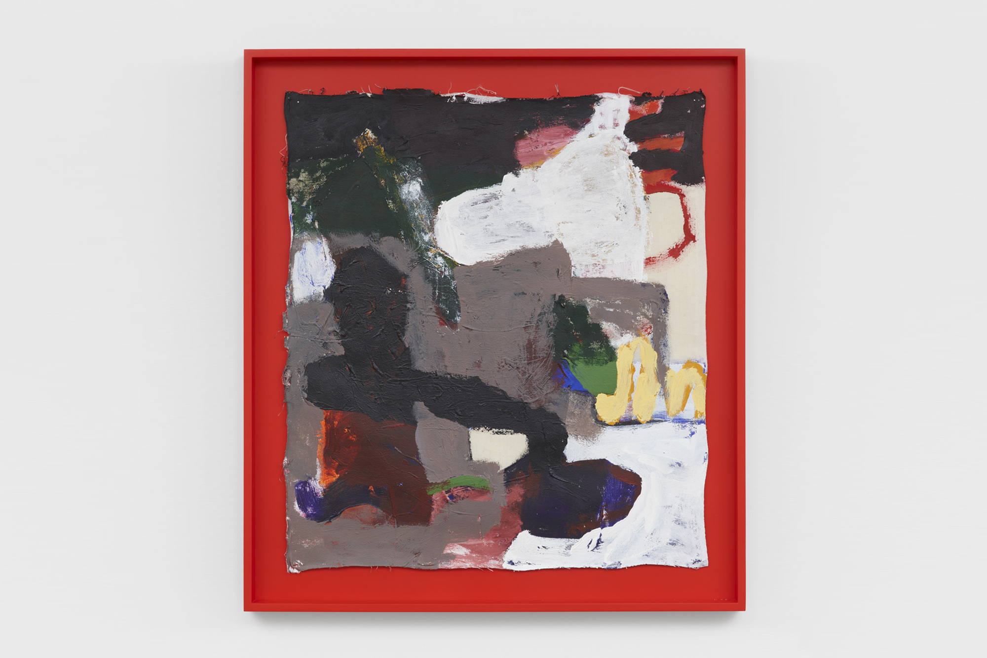 Untitled, 2019 &ndash; Acrylic on fabric, 63.5 x 53.3 cm 