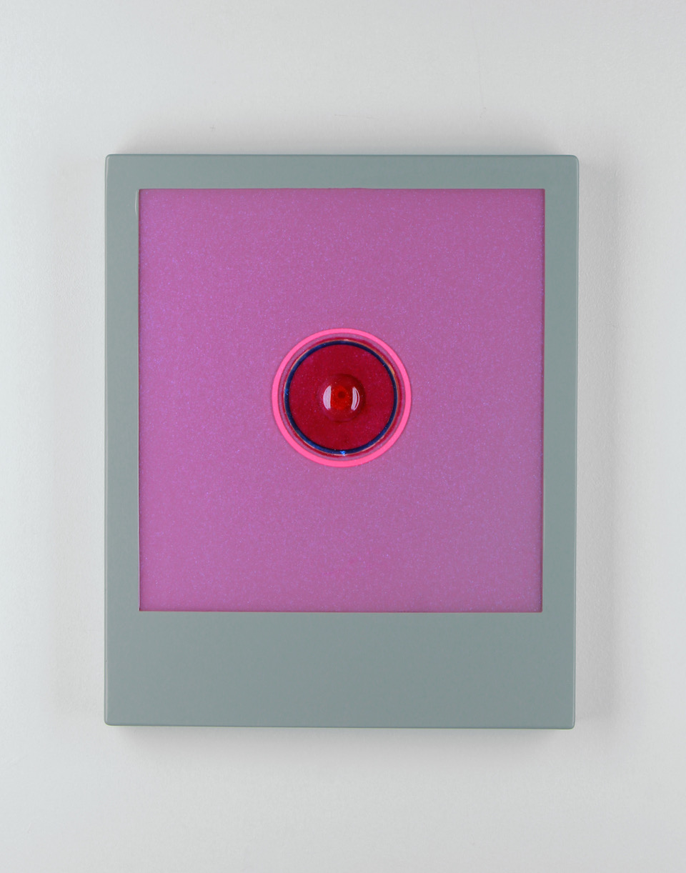 Letitia Quesenberry, as of yet #219, 2023, Panel, plaster, paint, glitter, resin 17 x 14 x 1 in (43.2 x 35.6 x 2.5 cm)