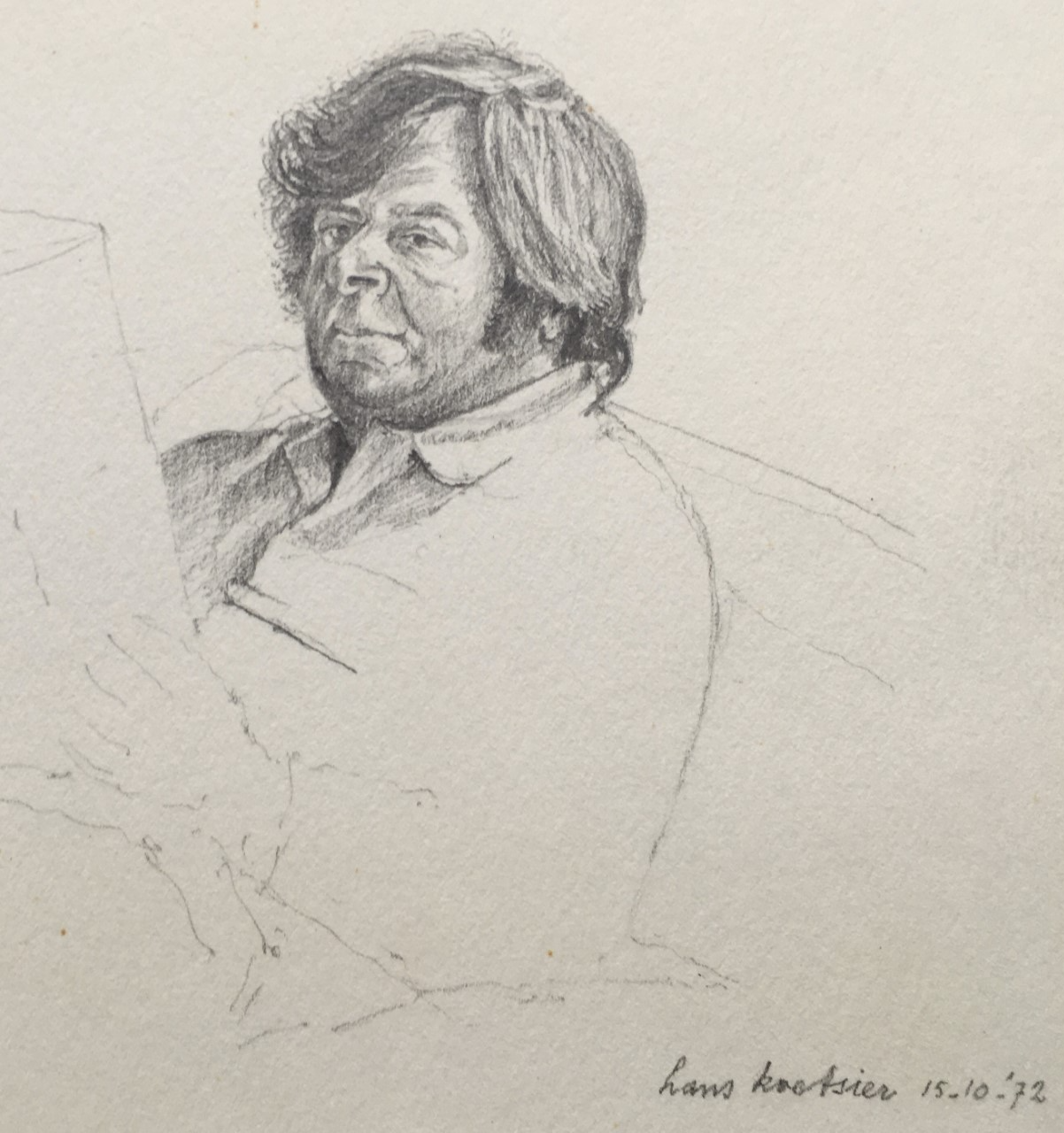 Hans Koetsier 1973 - pencil 16x12 cm