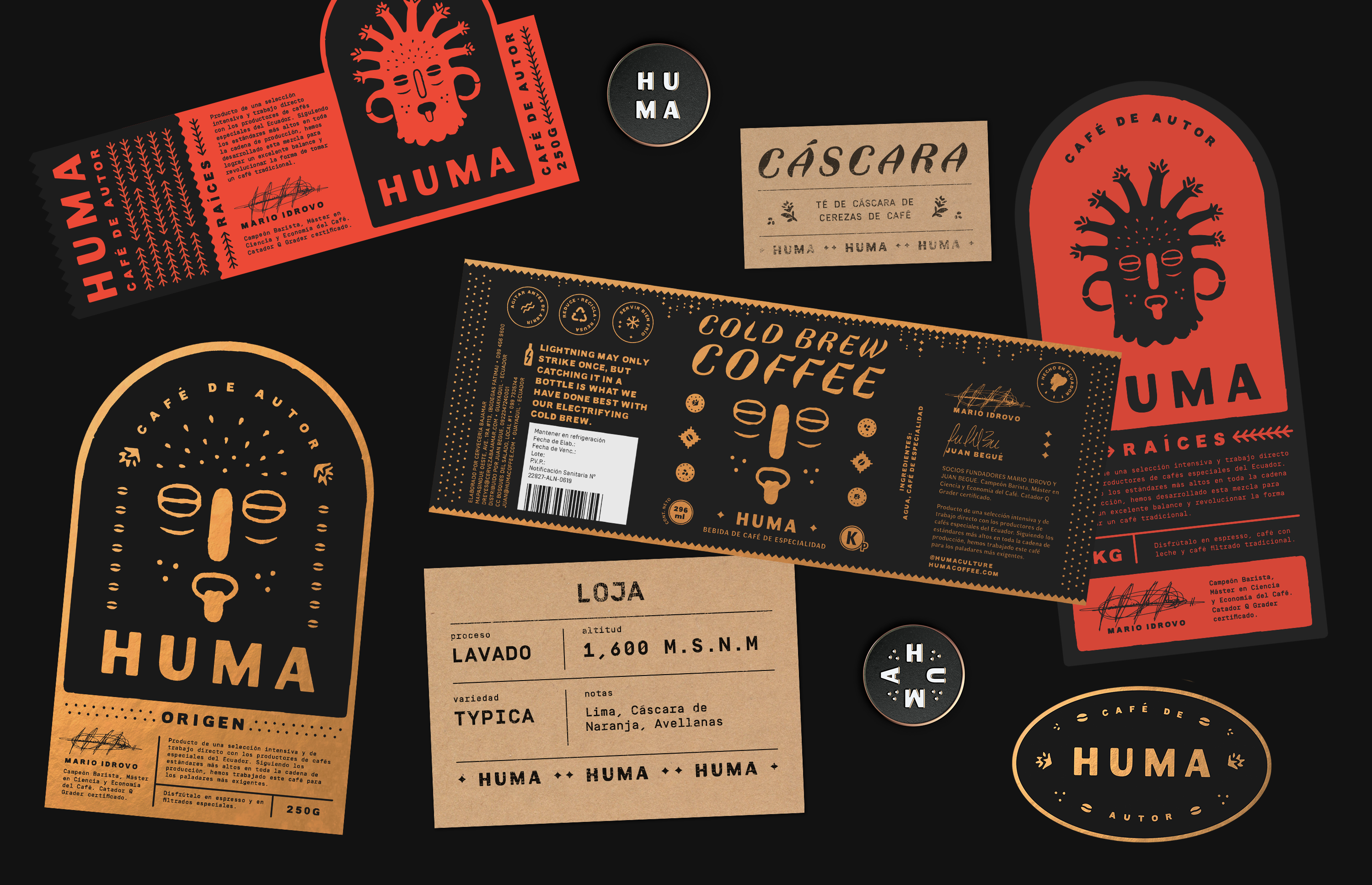 Brand Identity For Huma Coffee Adriana Crespo