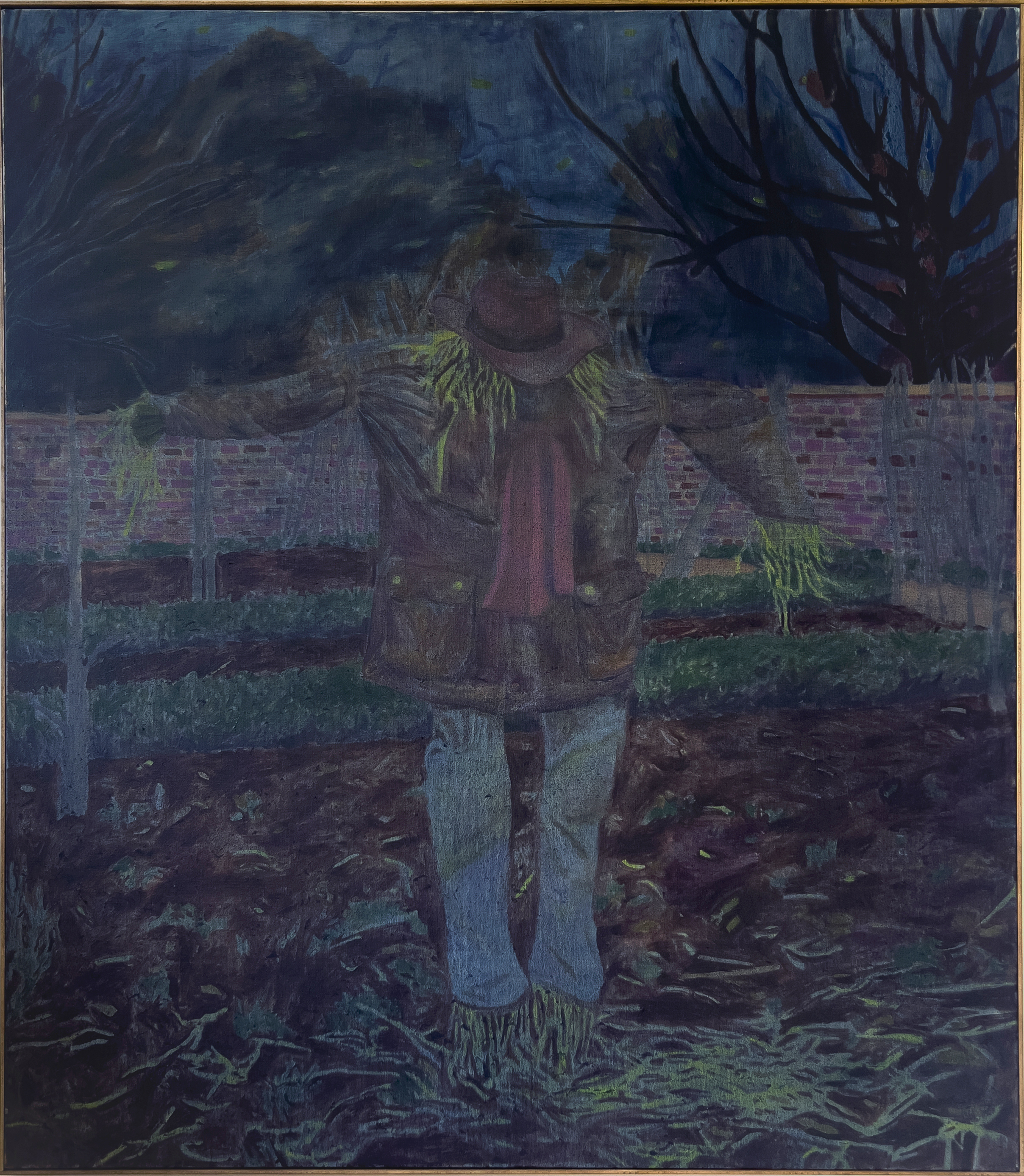 Harvest Goon – 146 x 128 cm, oil on linen, pine frame, 2025