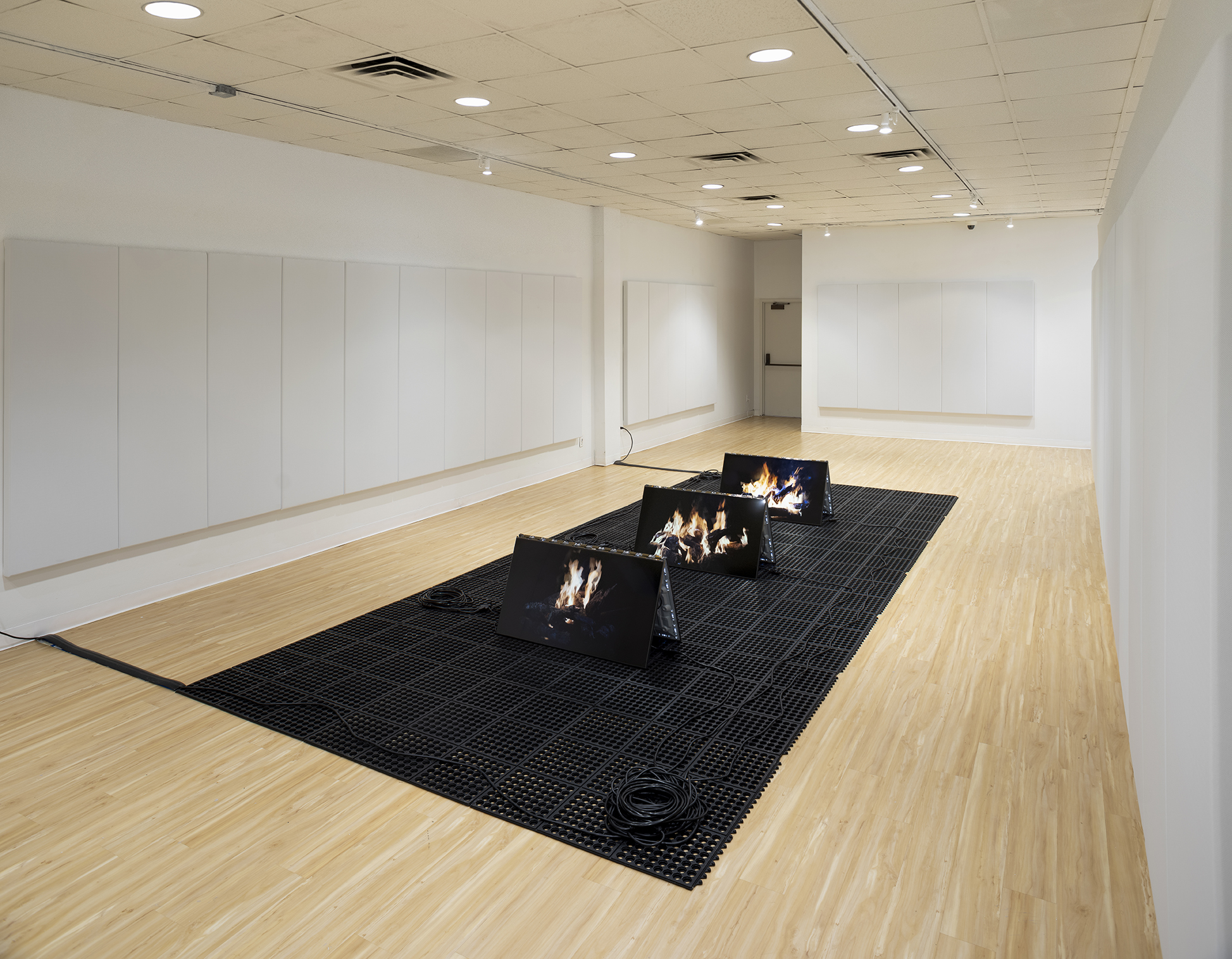 Installation view, Christine Egaña Navin: Circling the Square, 2022. Photo by Philip Hinge.
