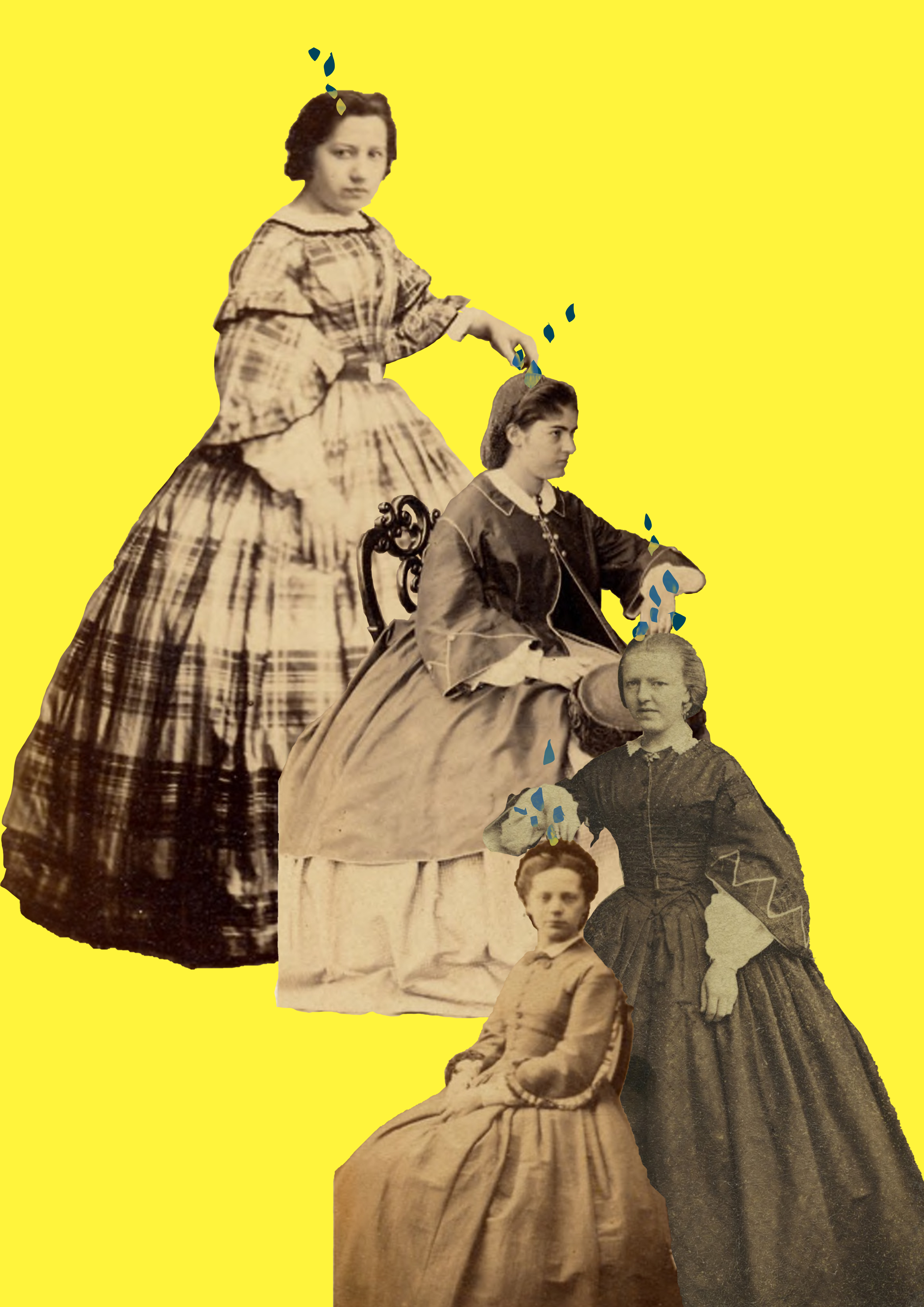 posterontwerp bij een gedicht van Maud Vanhauwert over vrouwen en emancipatie.