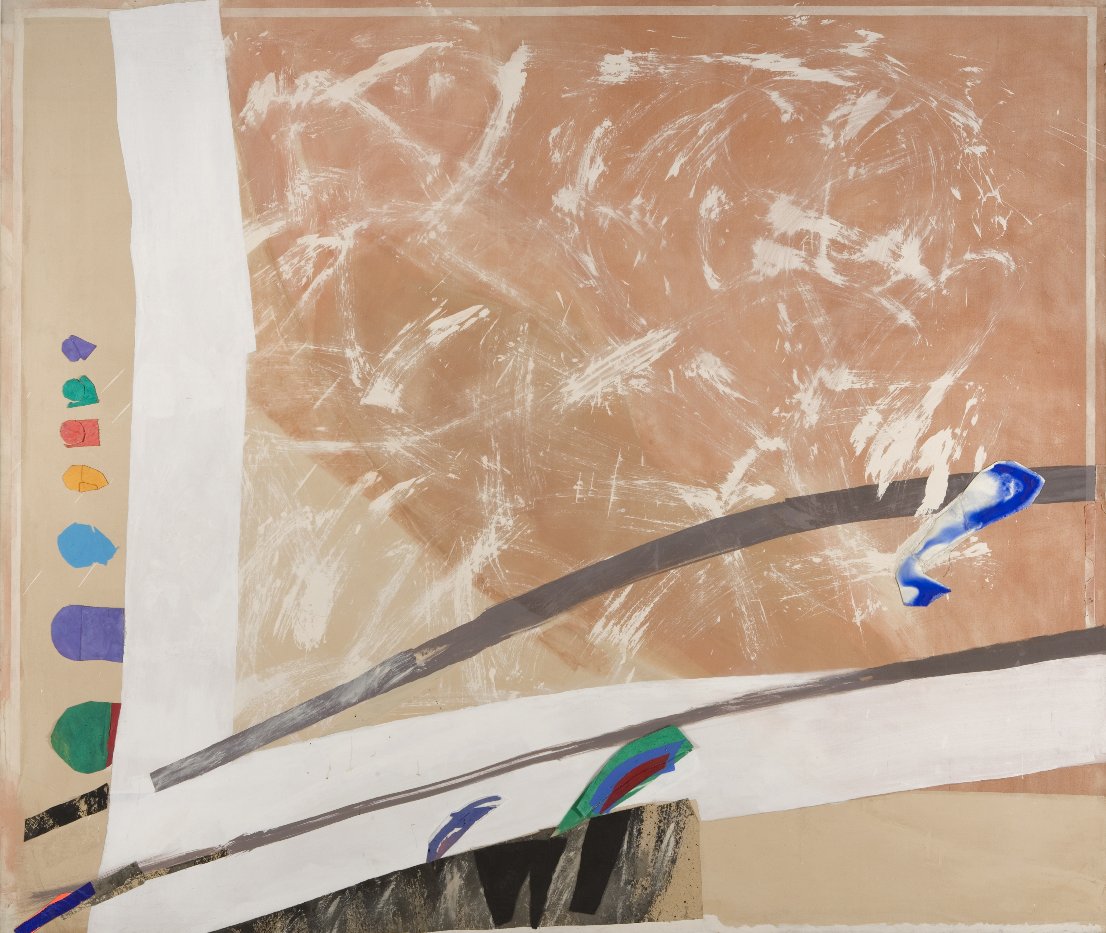 Whisperings.  Acrylic Collage 12' x 9'  SOLD