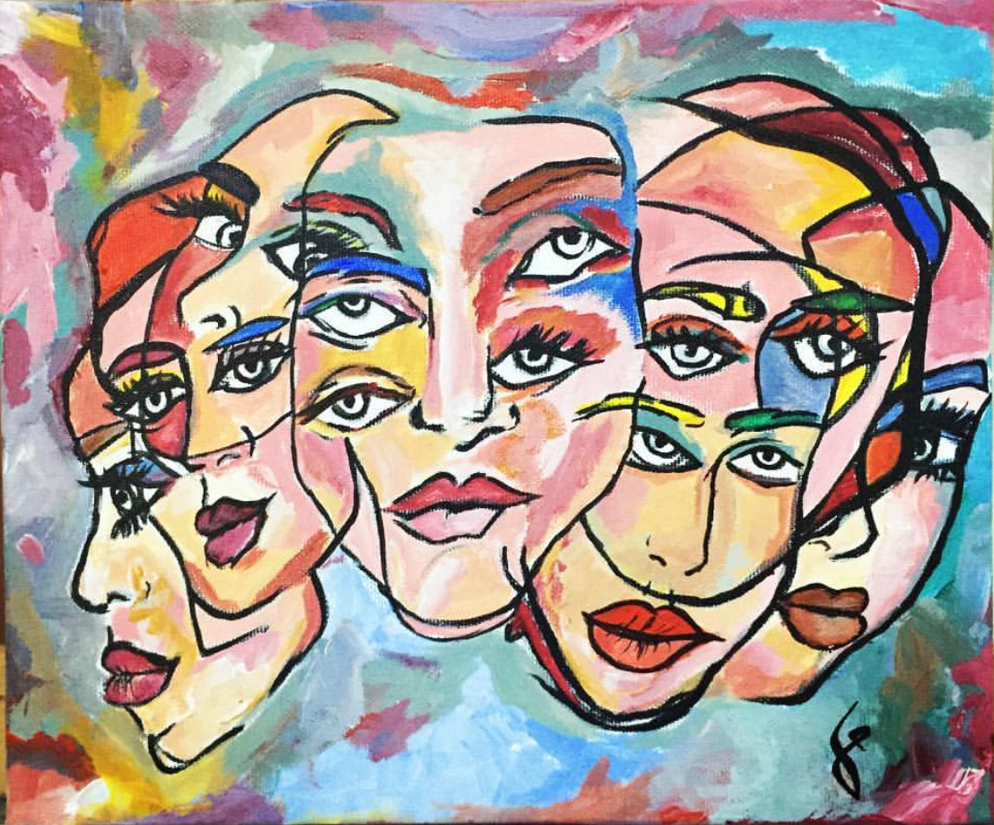 Faces - Acrylic on canvas - 2016