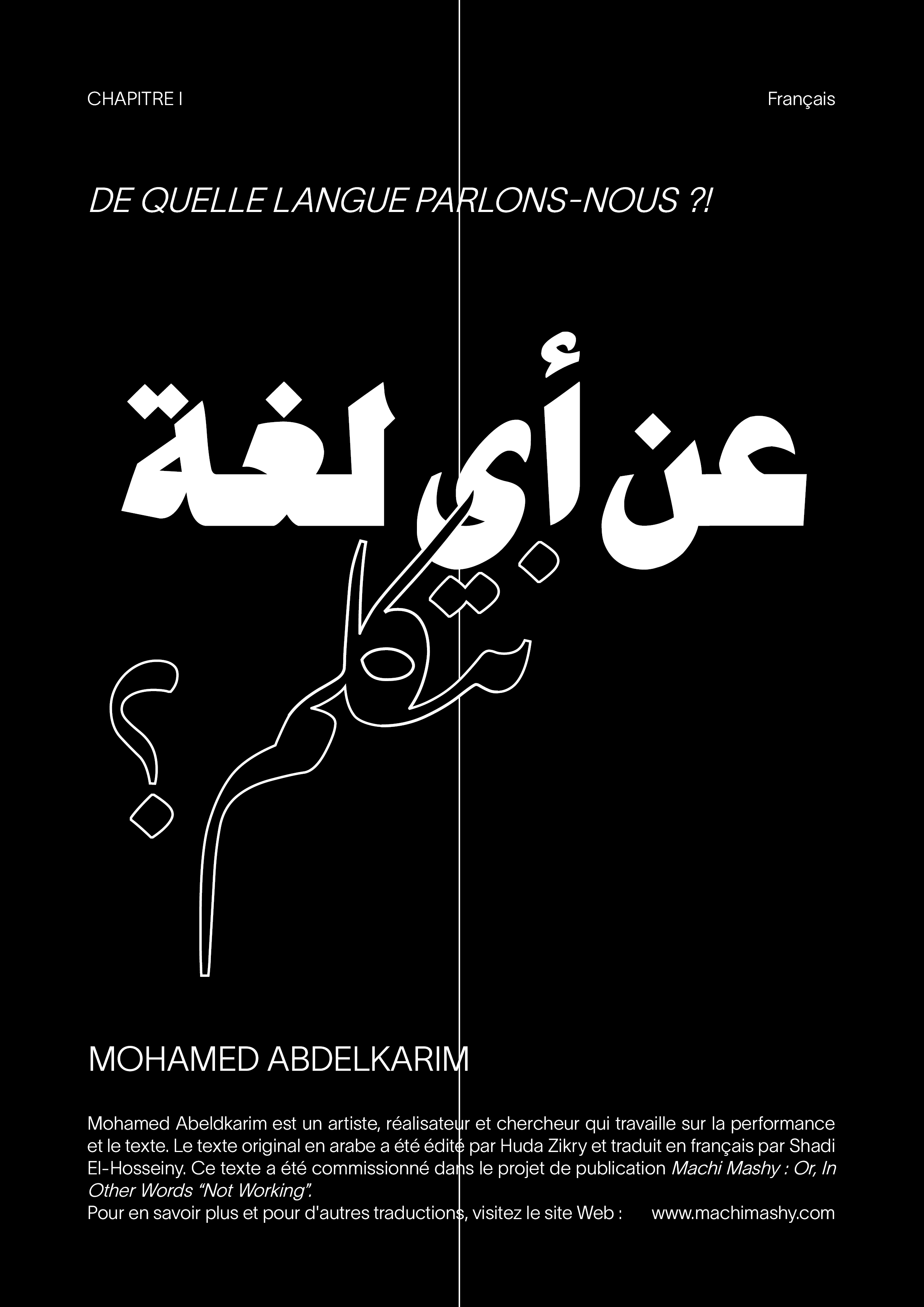 De quelle langue parlons-nous ?!