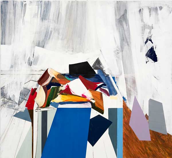 'Untitled', acrylic on board 48x52", 122x132cm 