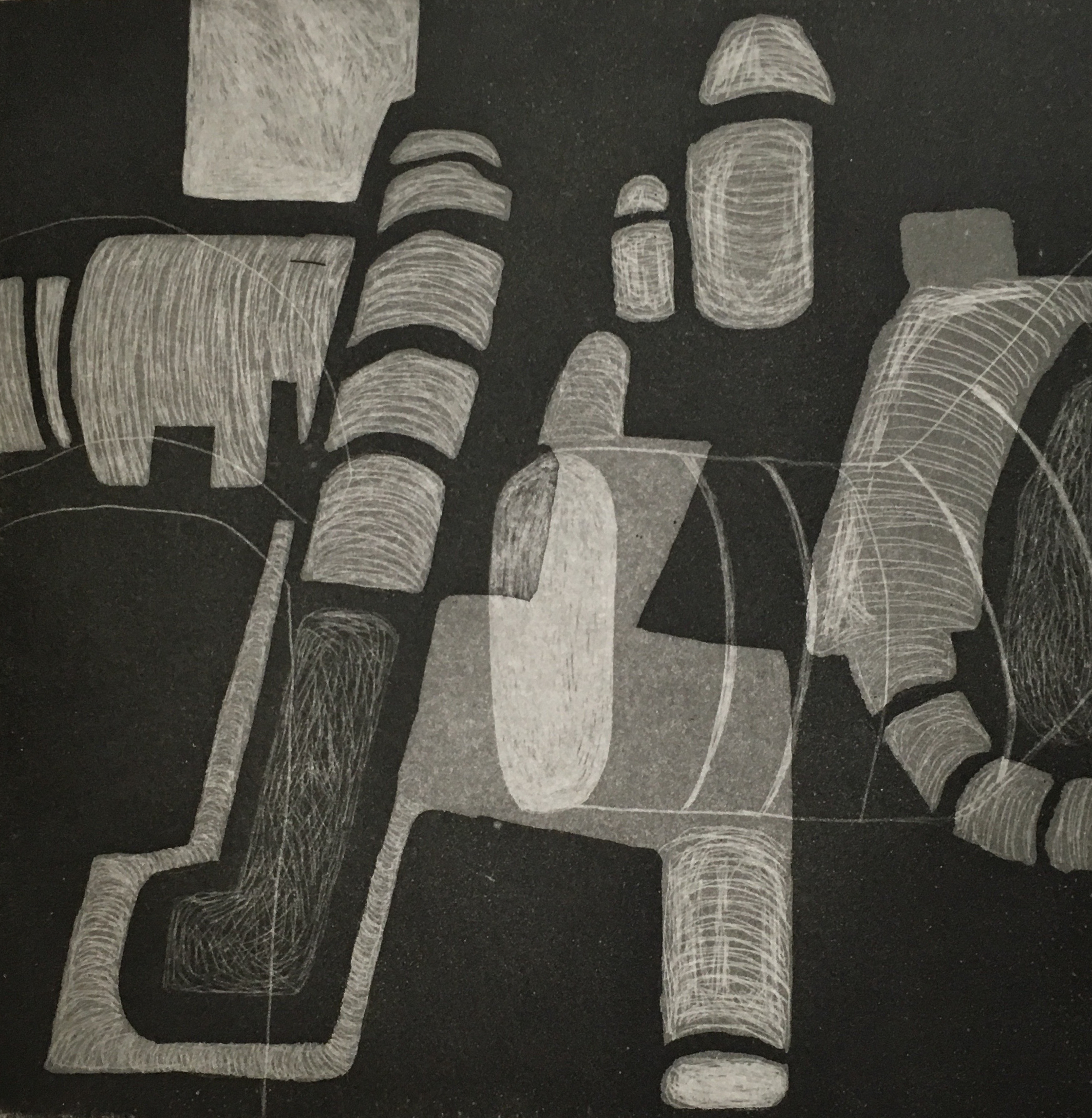 Roofs of Paris (2017), Etchings