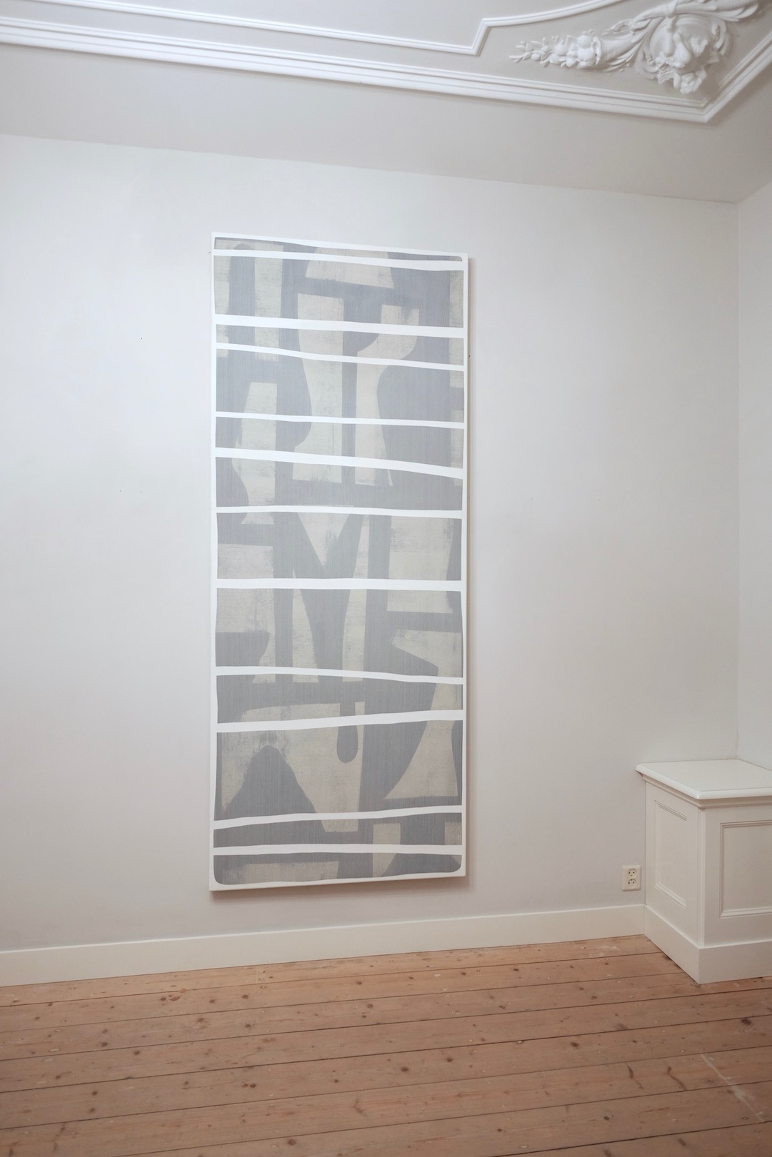 Untitled 2002, acrylic on canvas, 230 x 95 cm, private collection (temporarily back in studio for restoration)