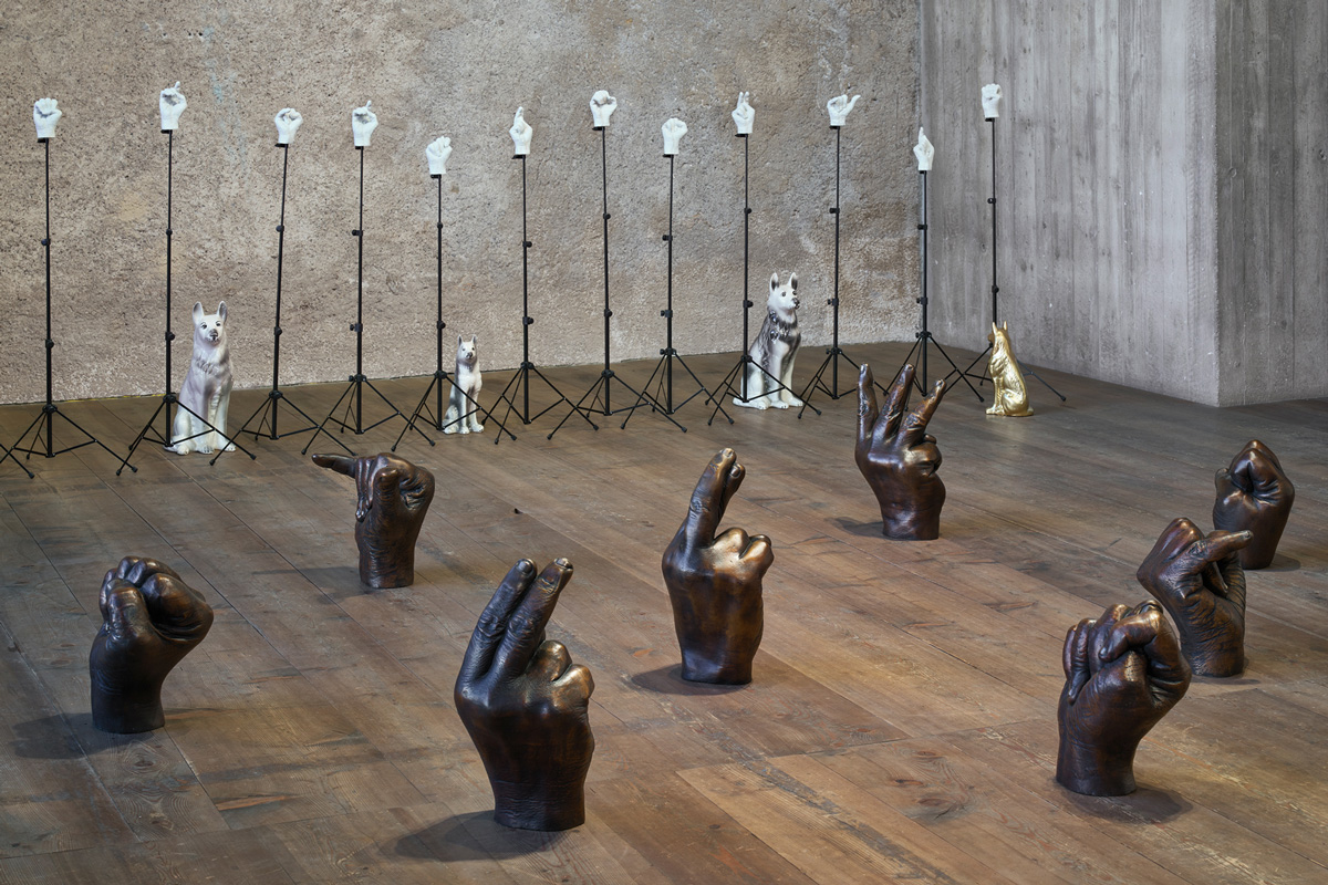 Kemang Wa Lehulere, Where Did the Sky Go (2020) | Installation view at Galerie Tschudi, Zuos, Switerzland | Courtesy of Galerie Tschudi