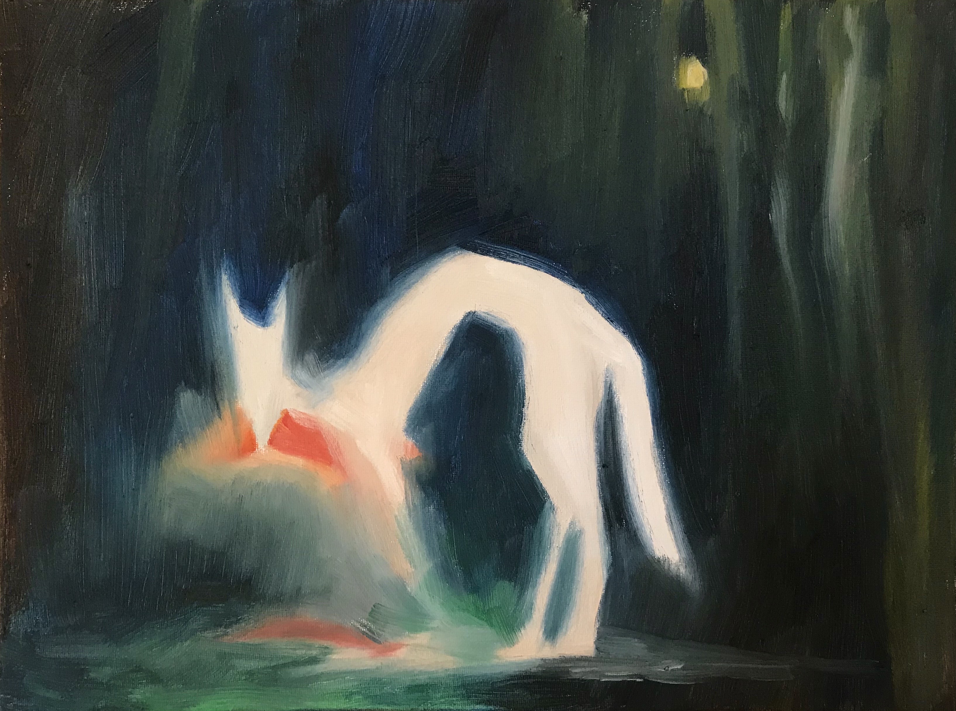 Nightfisher, 2020. Oil on canvas.
