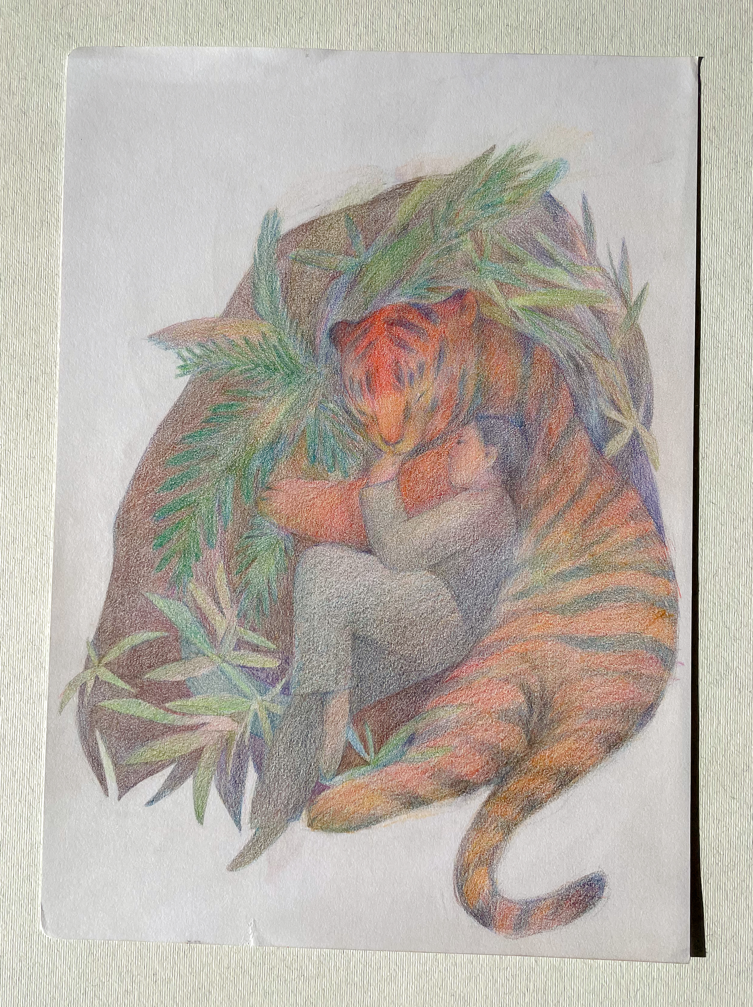 Tiger bed 8x11", $150