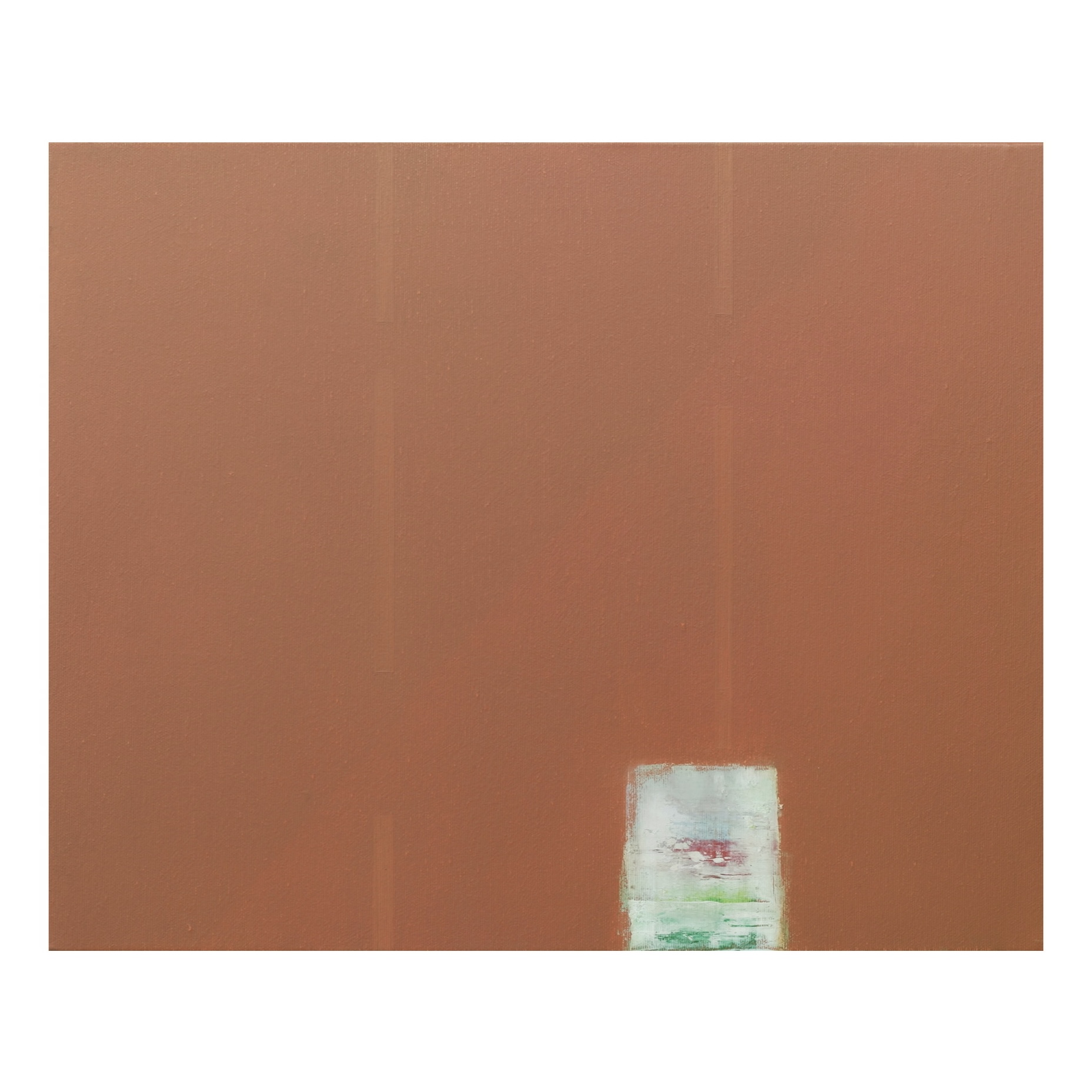 Bus Station Shadows II, 2025, acrylic and oil on linen, 40 x 50cm