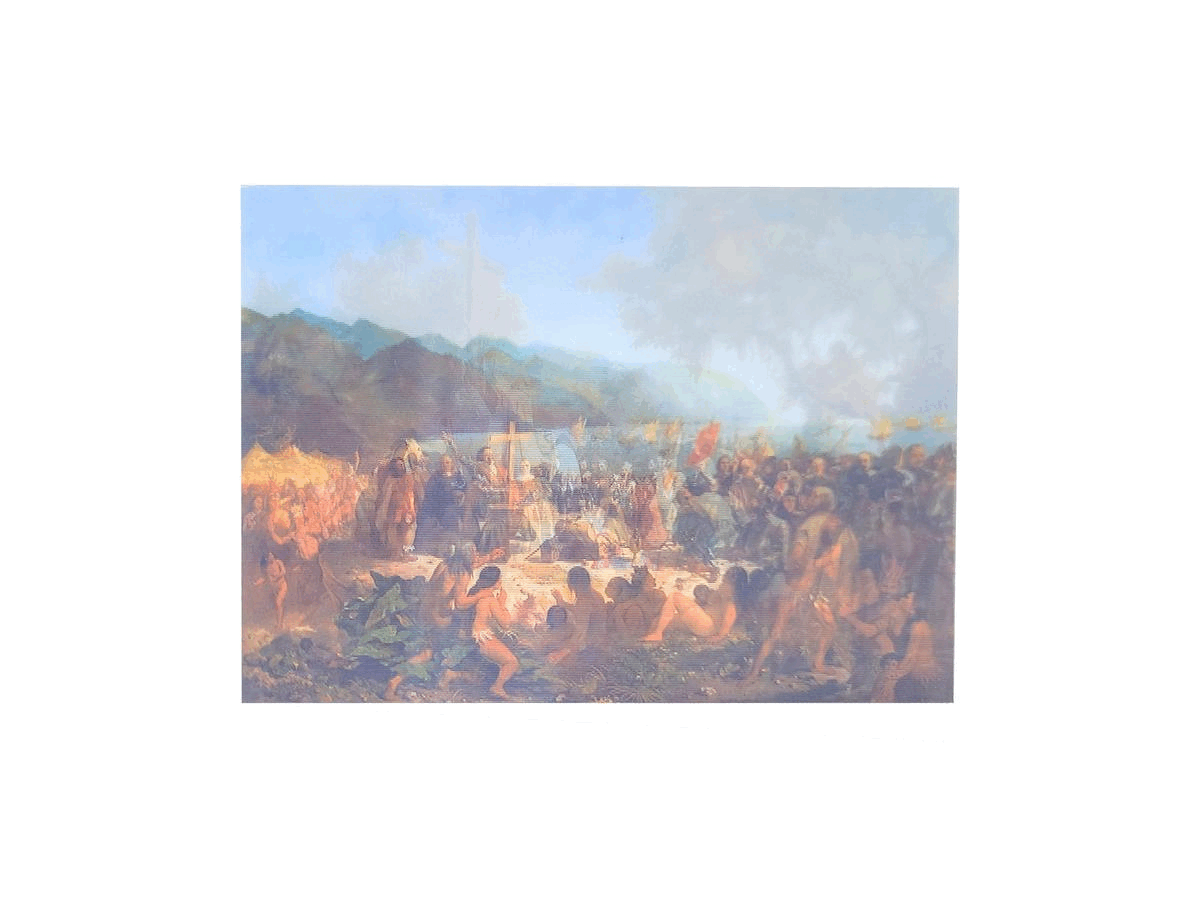 Promised Land. 2021. Lenticular print on postcard. 10 x 13 cm.