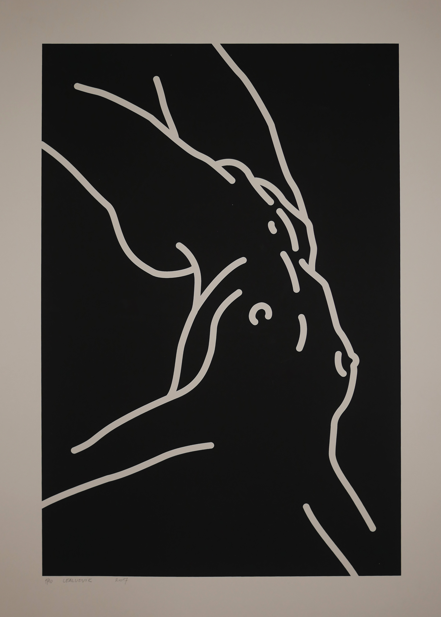 Fall from grace, screenprint, B2, 2017