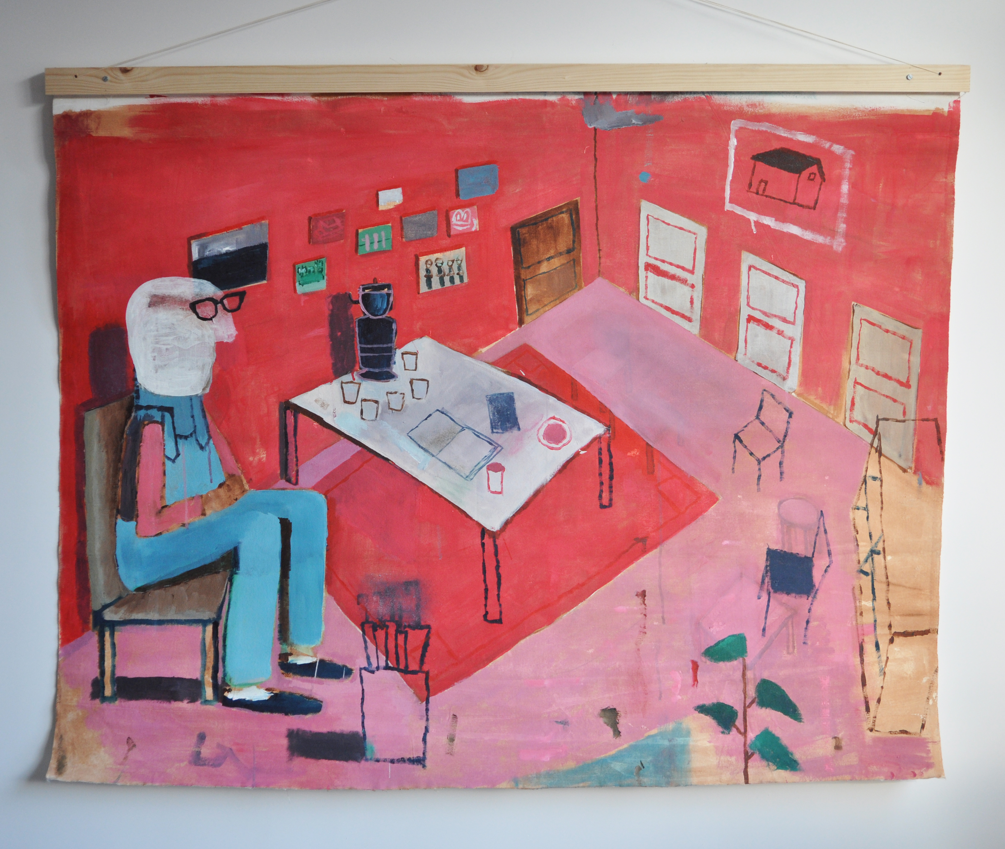 Retirade/ Acrylics on Cotton (wooden frame)/ 120x140