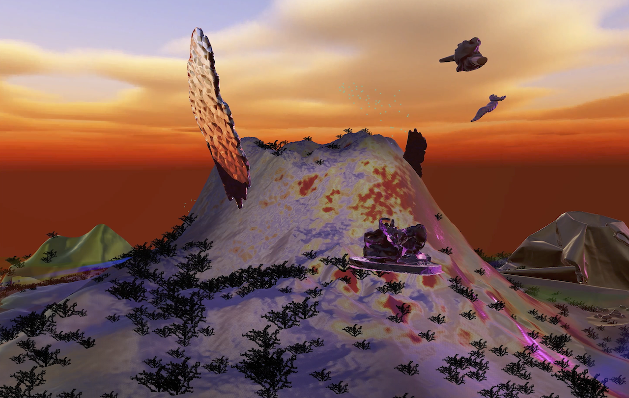 "Volcano", 2022. Still image from the video.