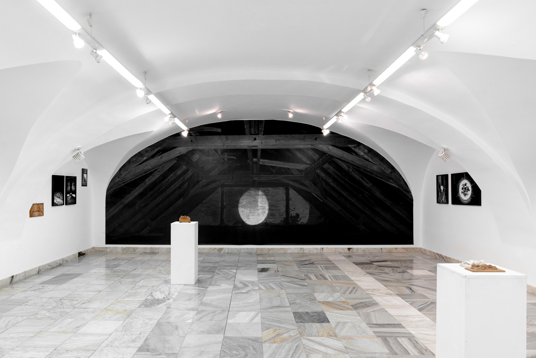 Plexus. Solo show (with sculptures by Eugen Ruppert, my great-grandfather), Galerie Jiřího Jílka, Šumperk, 2025. With Eugen Ruppert, curated by Pavlína Vogelová. (Click for more views.)