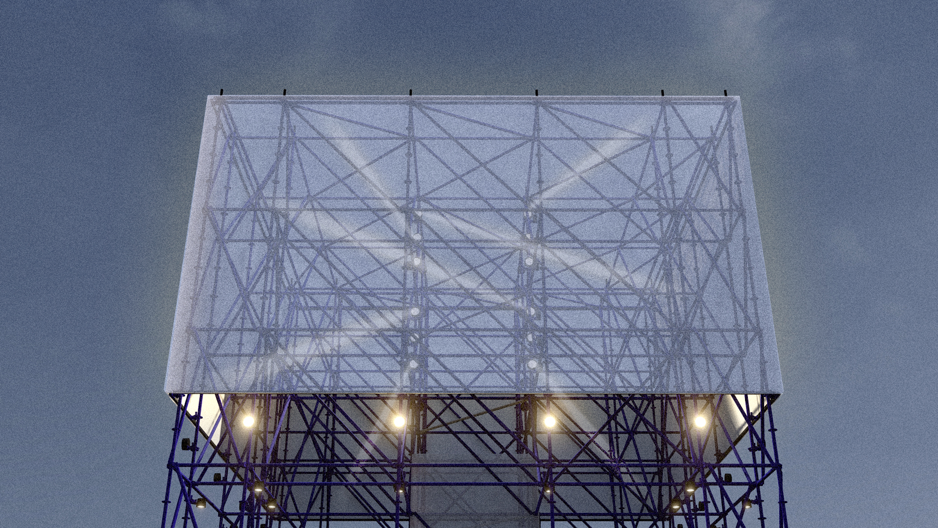 infrastructural materials appear as a design element in the project