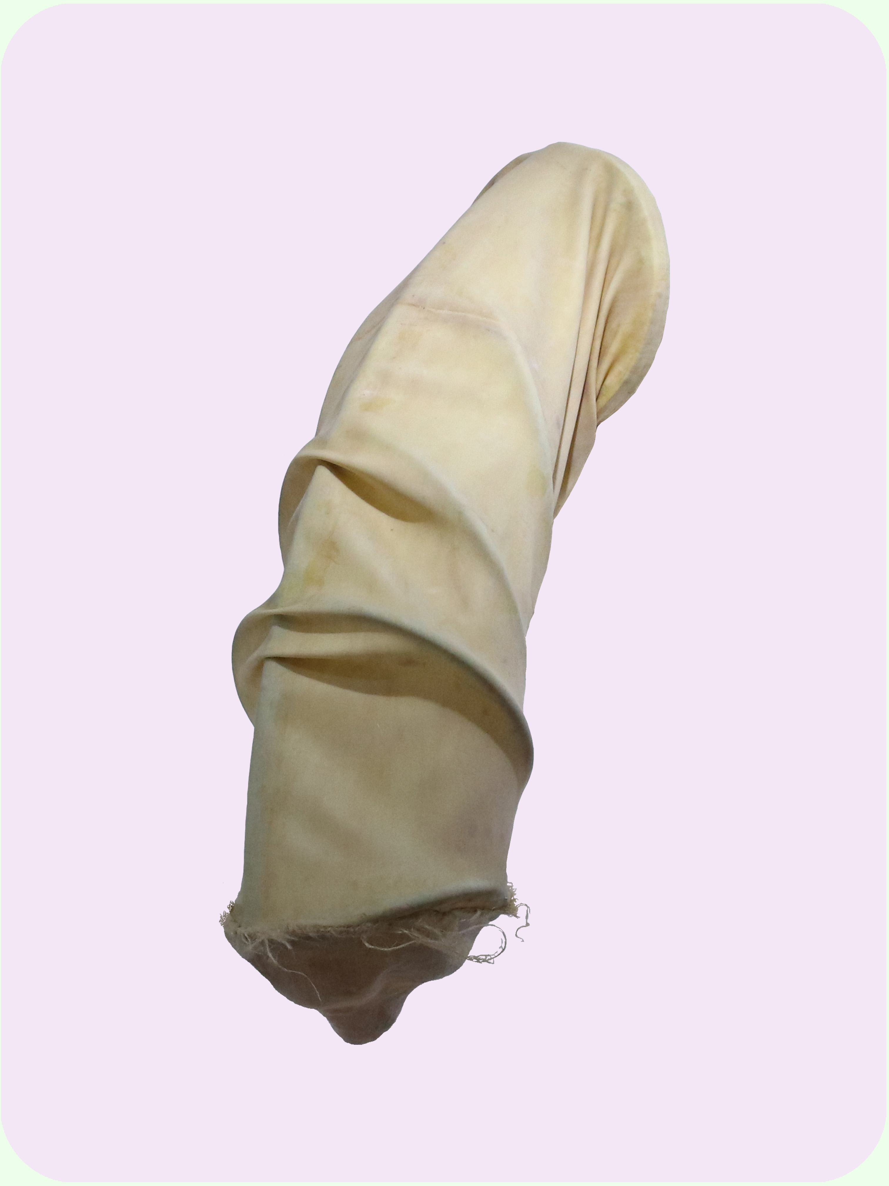 soft  133.5 x  61 x 43.4cm   [latex, plastic tube, twine] 