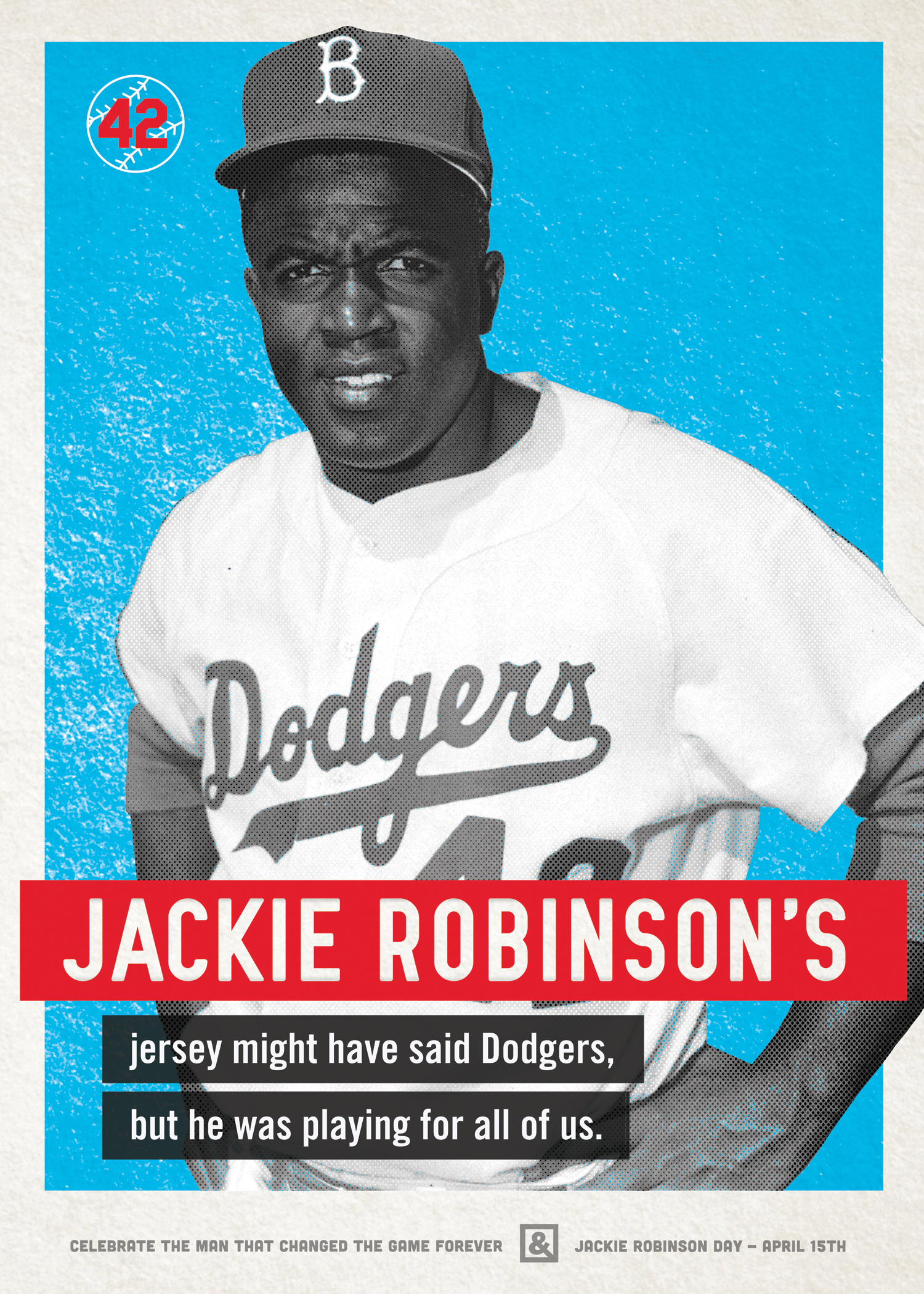 Celebrate baseball great Jackie Robinson with this poster