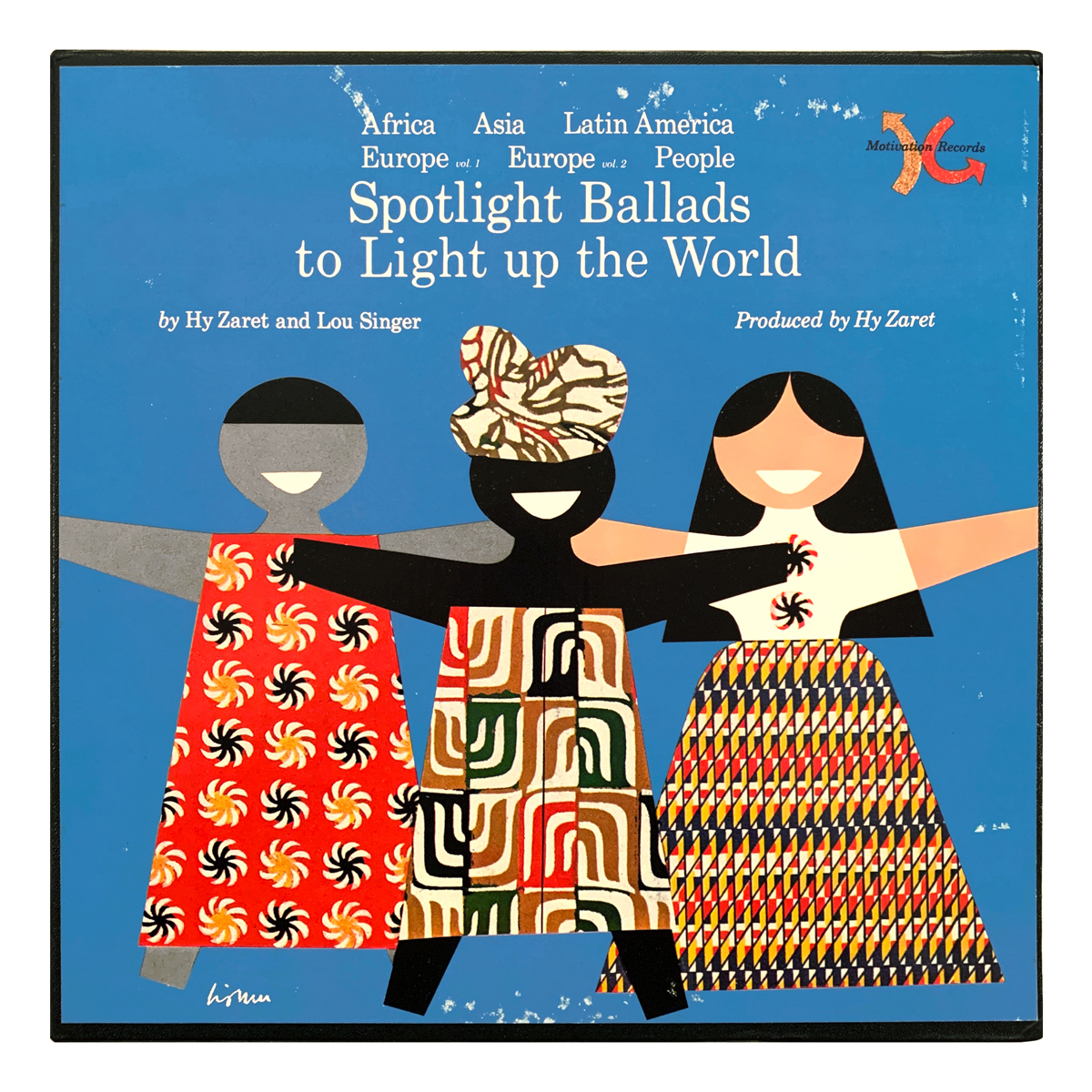 Motivation Records MRBX 2 Hy Zaret / Lou Singer - Spotlight Ballads to Light up the World Various Design: Leo Lionni (credited)