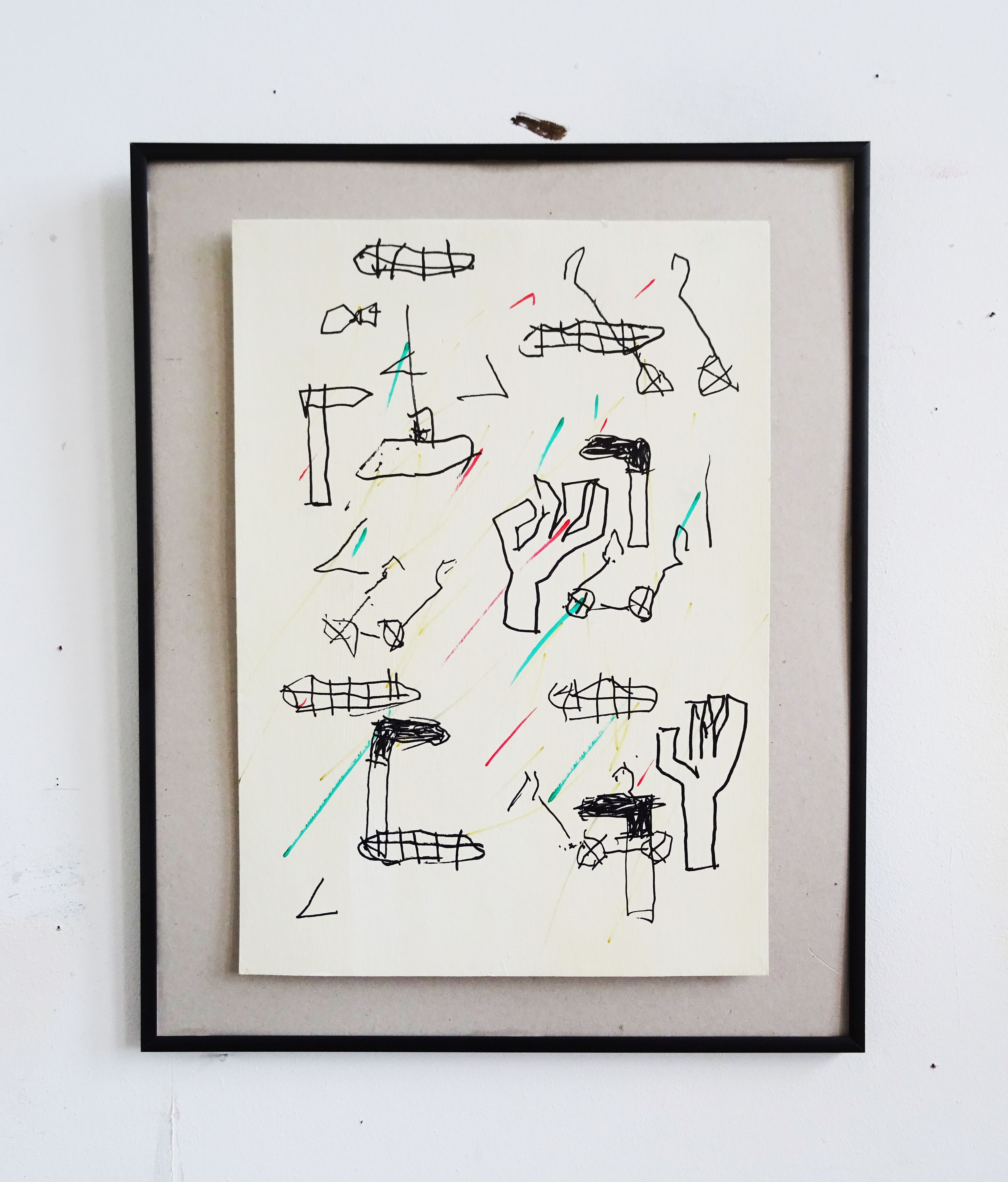 Apocalypse/ Marker, Acrylics on Carton/ 42x30