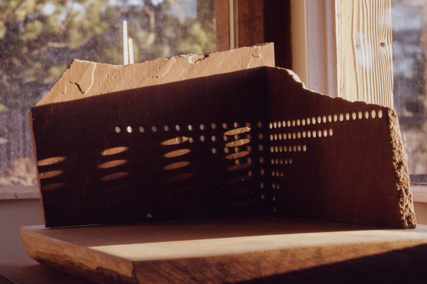 Window - Sandstone Fibonacci Windows. 2000