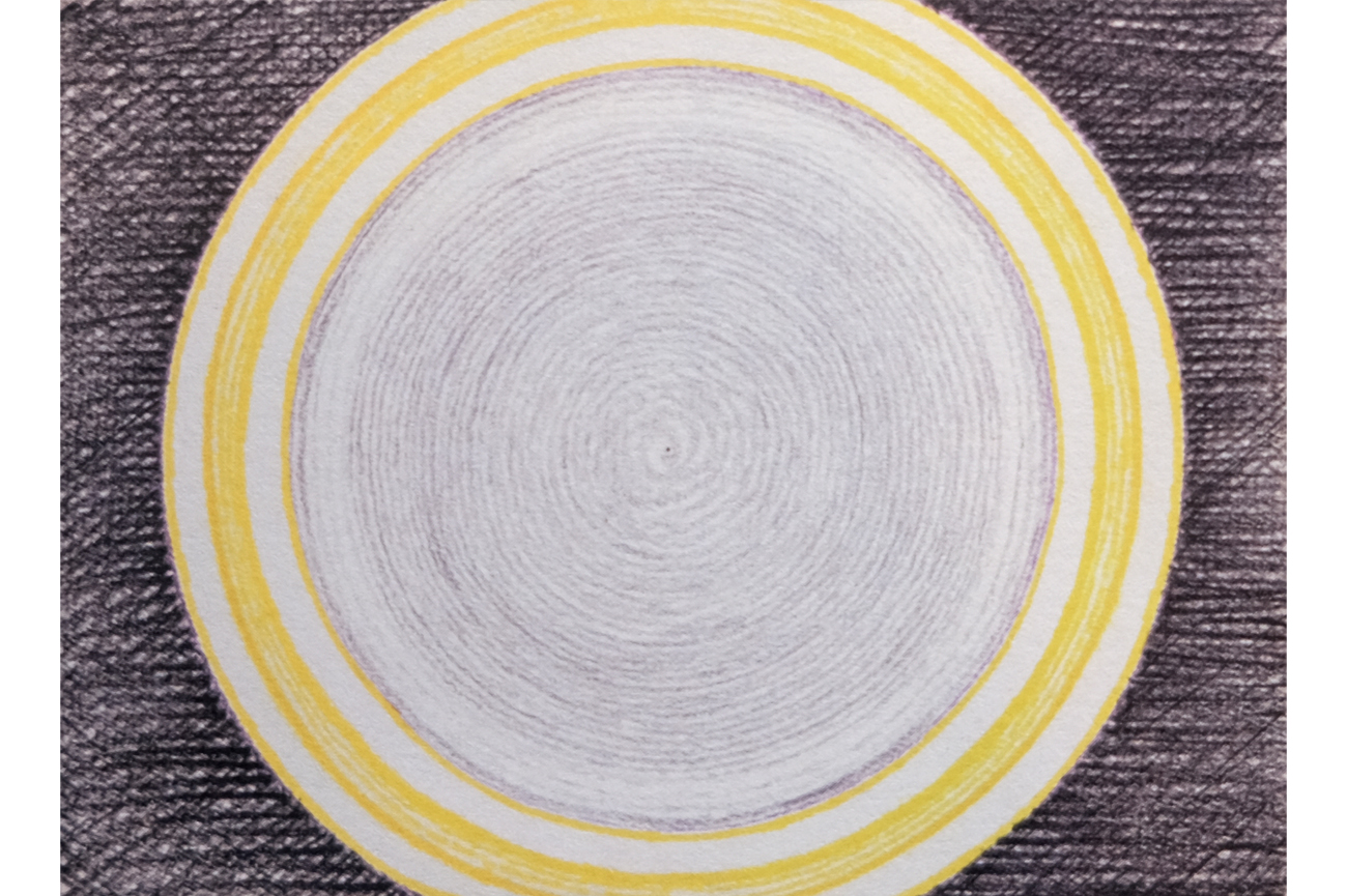 Juan DowneyBeribo de la serie "Meditations", ca. 1976Grafito y lápices de colores sobre papel41.3 x 49.1 cm